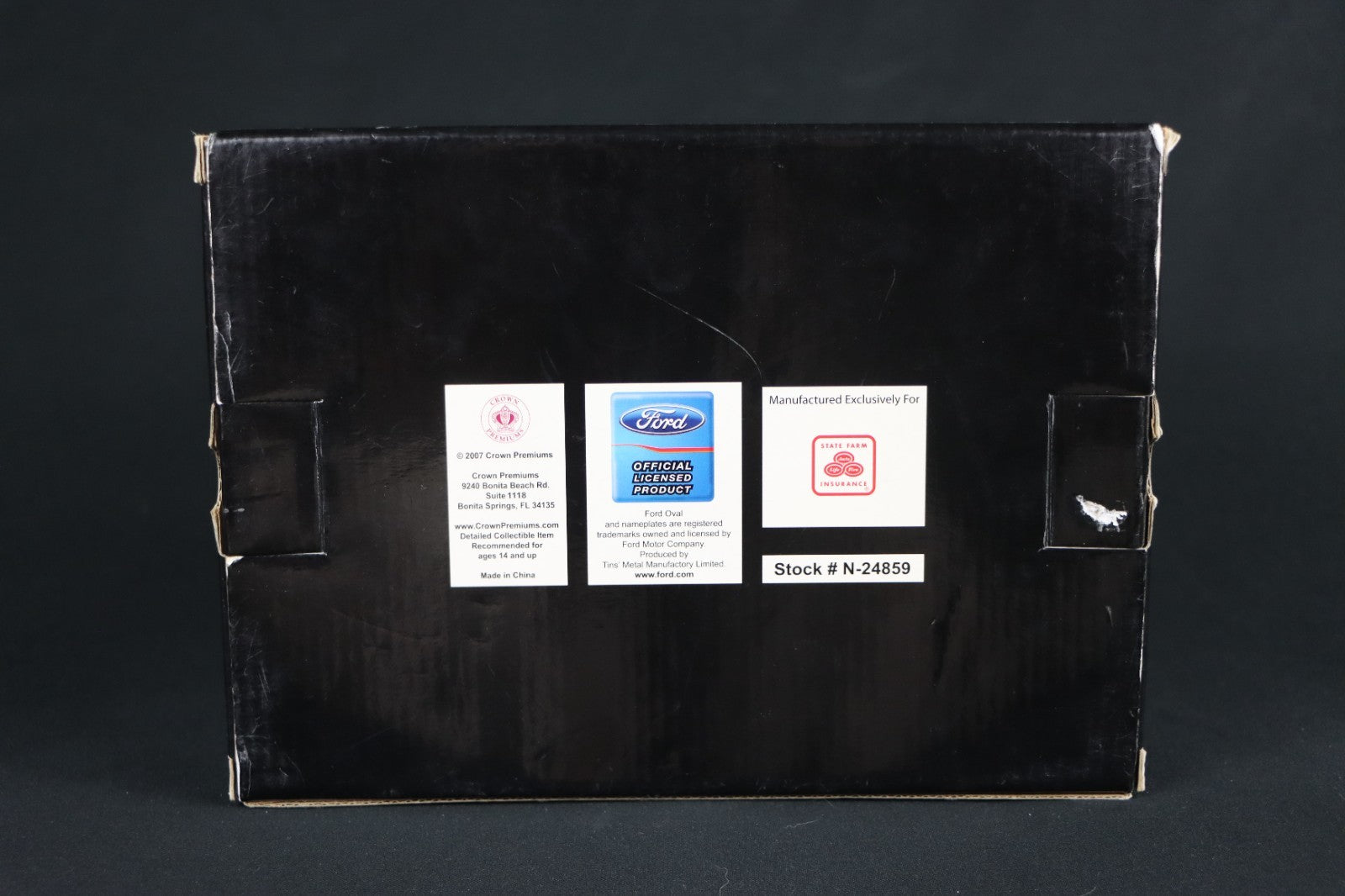 State Farm 1920s Ford Model T Collectors Tin Set  Fire Engine & Touring Car
