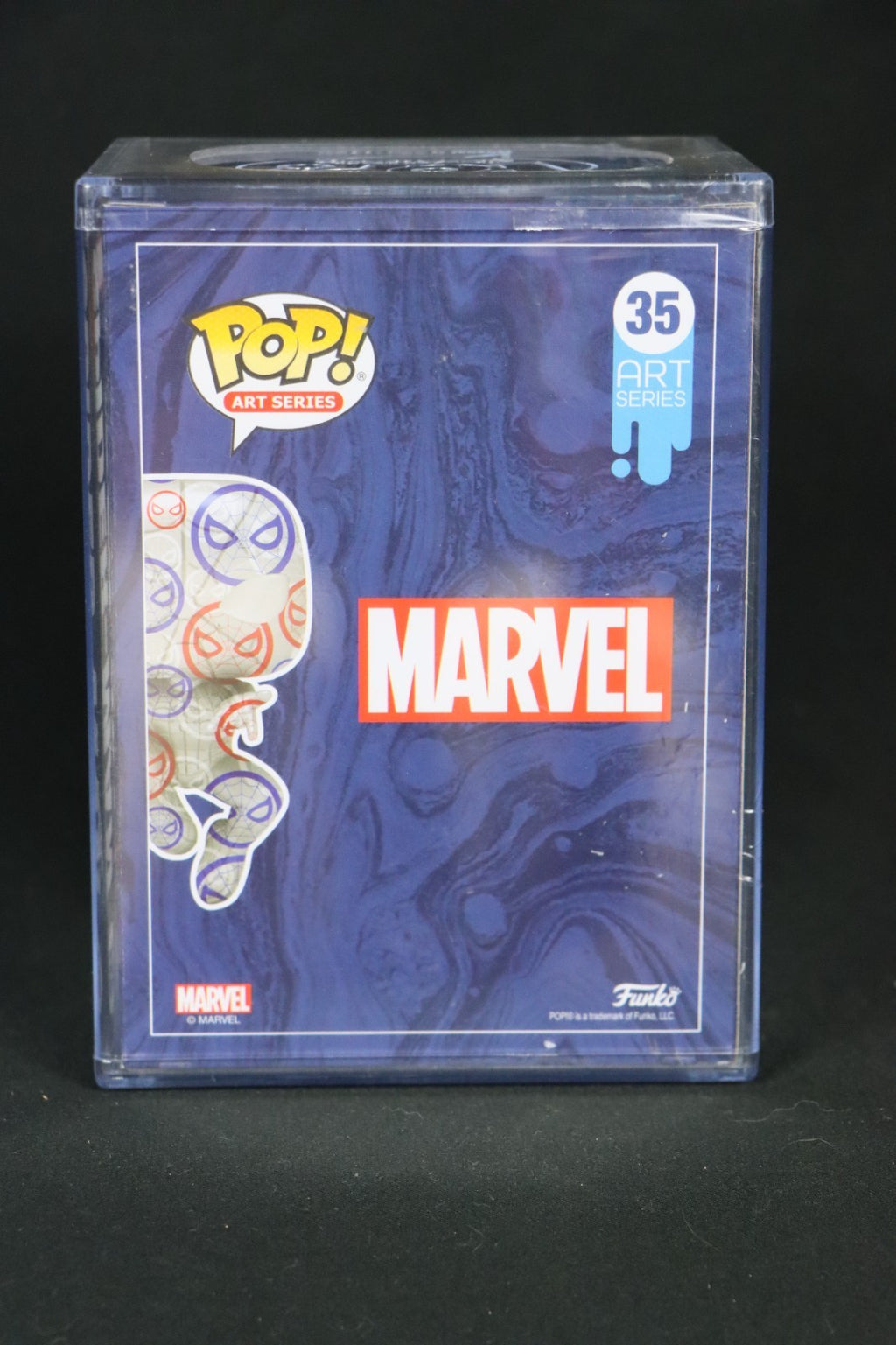 Funko Pop! 35 Spiderman-Marvel-Art Series-Target Exclusive-Hard Plastic Case