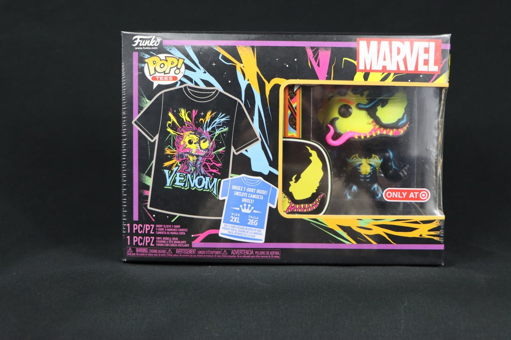 Blacklight Venom Eddie Brock Funko Pop & T-Shirt Bundle 2XL Target - Sealed XXL