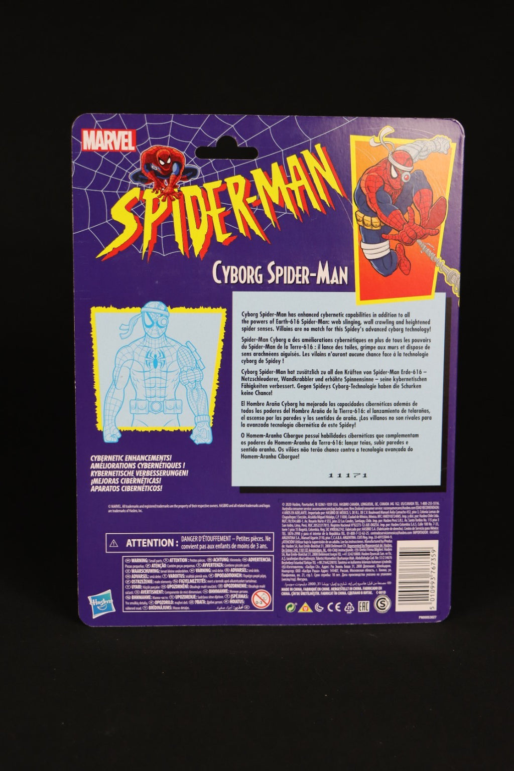 Hasbro Marvel Retro Cyborg Spider-Man 6" Action Figure - Multicolored