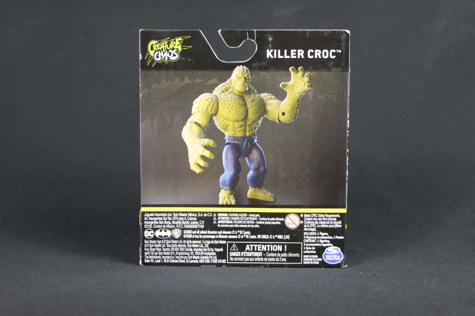 NEW DC COMICS KILLER CROC 4" ACTION FIGURE The CAPED CRUSADER! NEW IN BOX!!