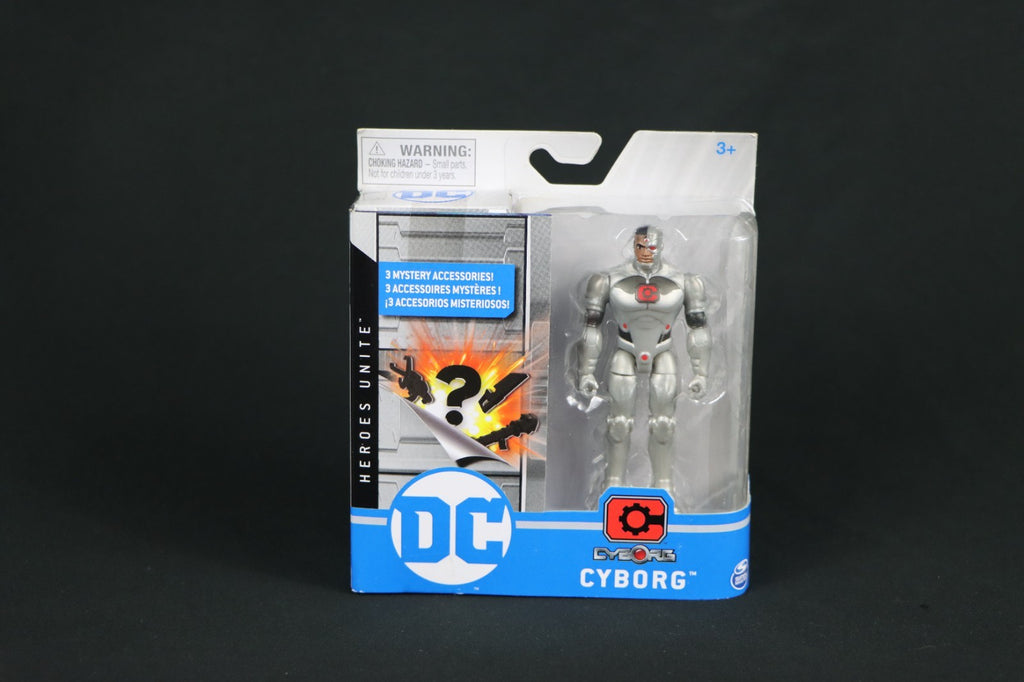 DC Comics Heroes Unite Cyborg 4" Action Figure Mystery Accessories Spin Master