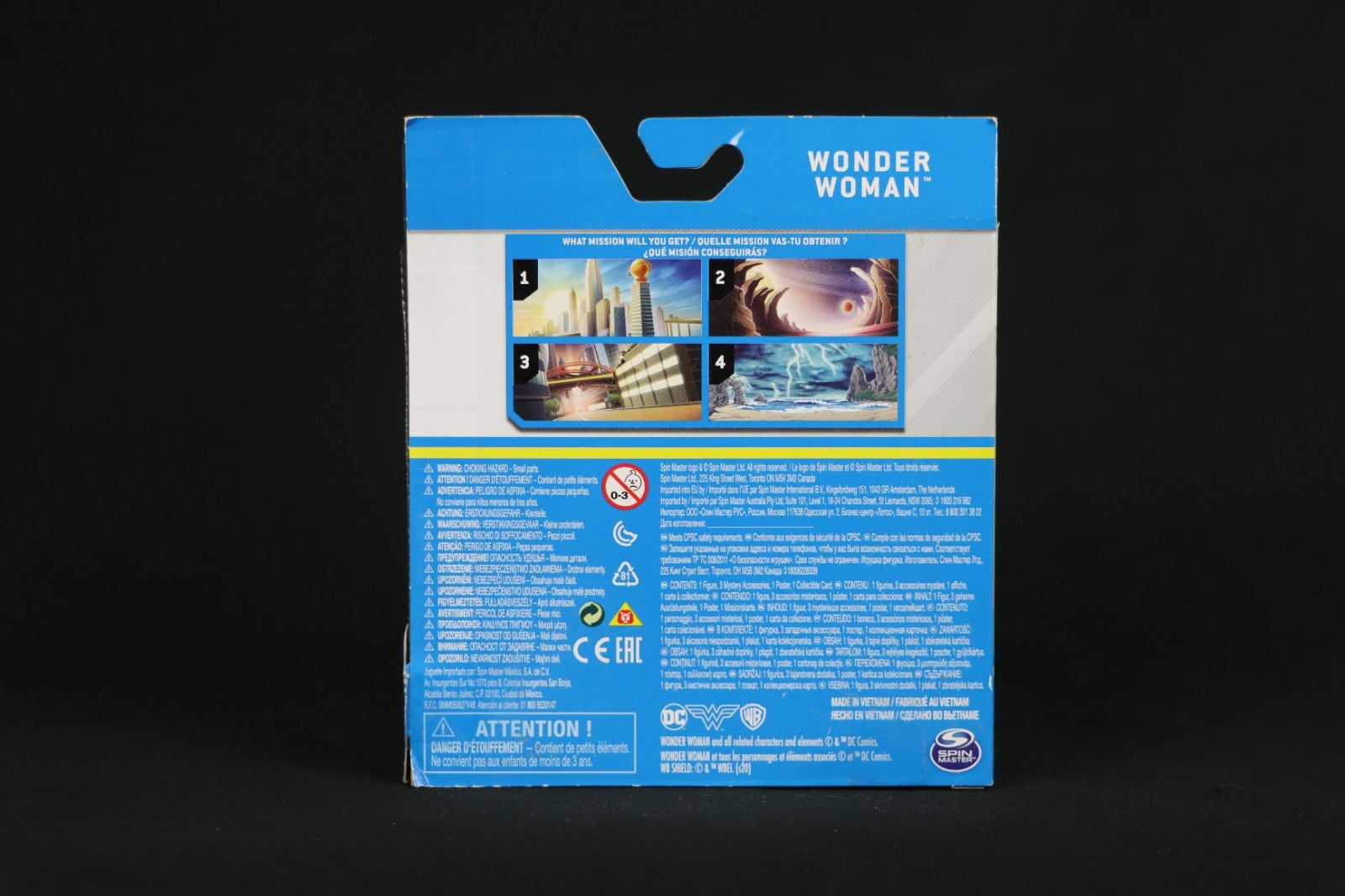 DC SPINMASTER HEROES UNITE WONDER WOMAN 4" FIGURE 1ST EDITION NEW 2020
