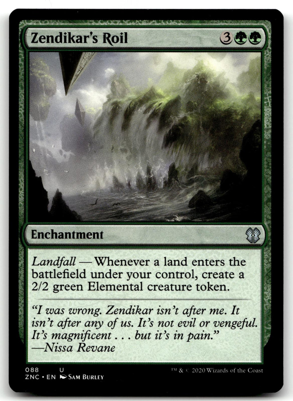 Zendikar's Roil 88 Uncommon Commander: Zendikar Rising Magic: The Gathering NM