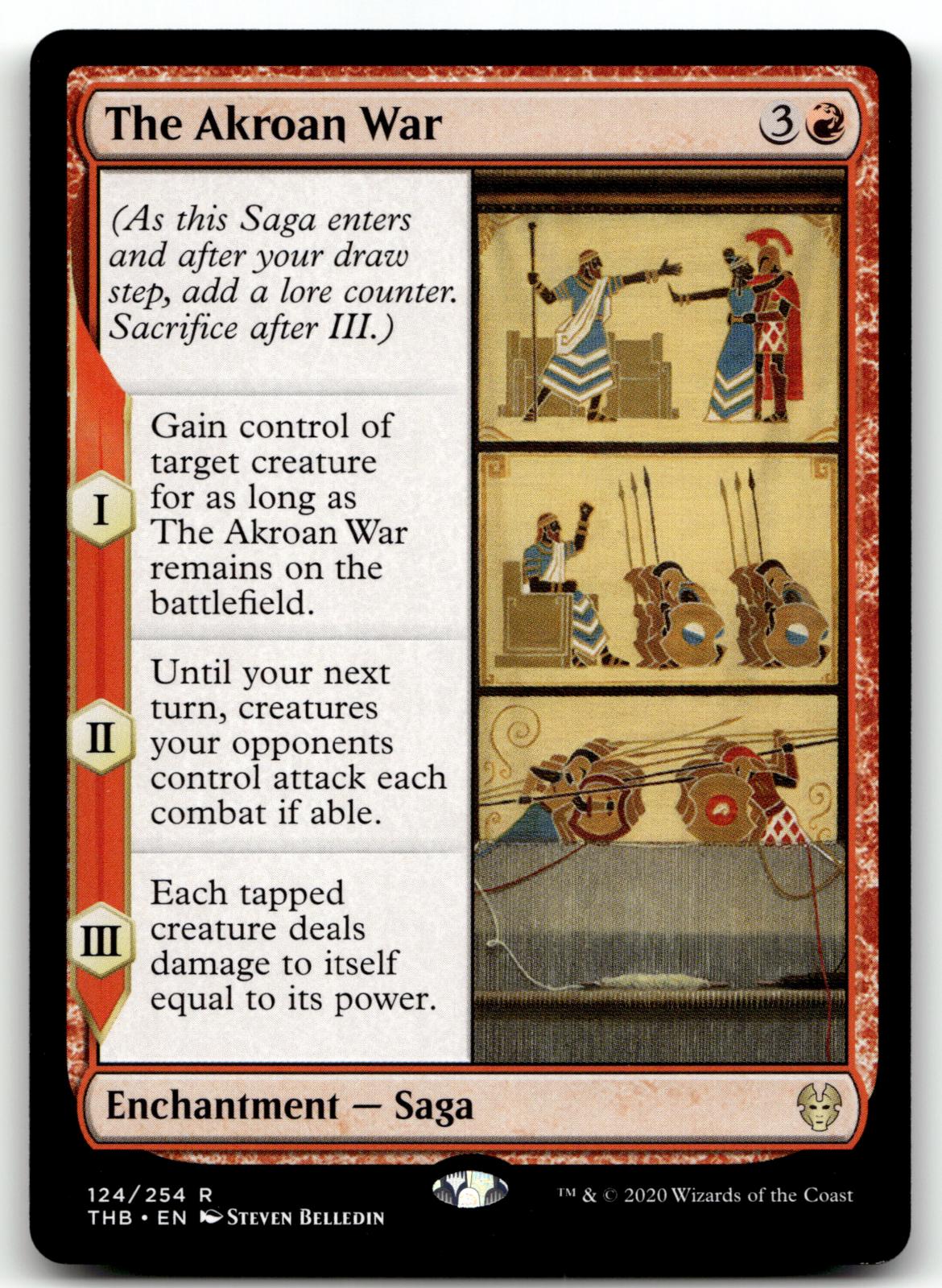 The Akroan War 124 Rare Theros Beyond Death Magic: The Gathering Near Mint