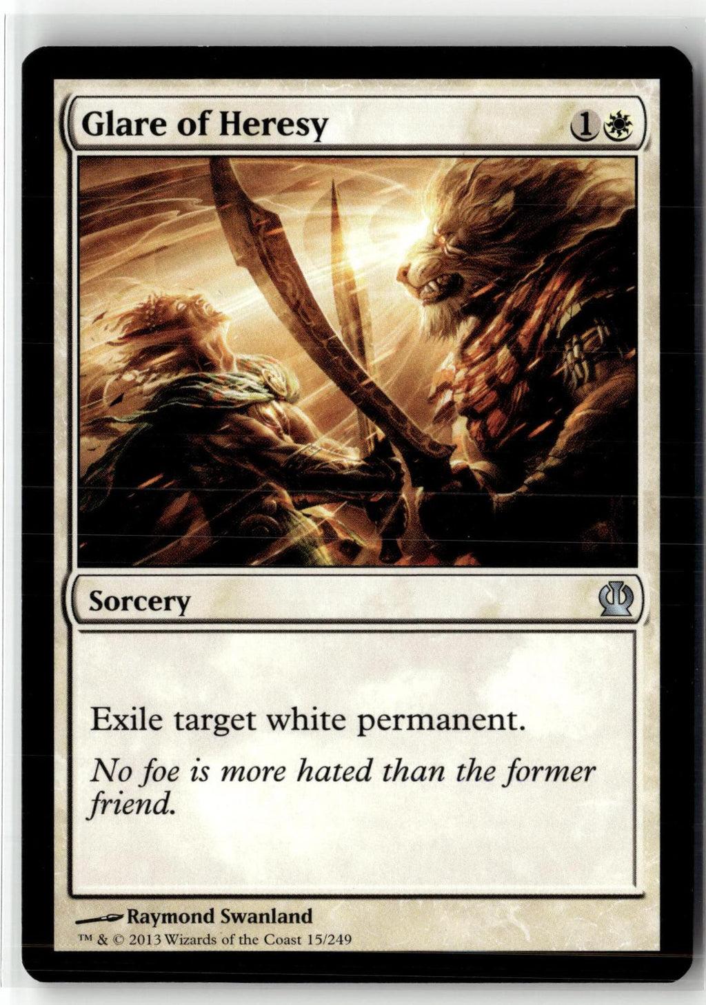 Glare of Heresy 15 Uncommon Theros Magic: The Gathering Near Mint