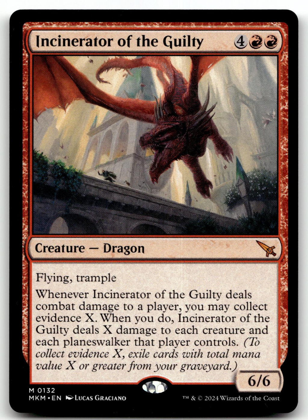 Incinerator of the Guilty 132 Murders at Karlov Manor Magic: The Gathering NM