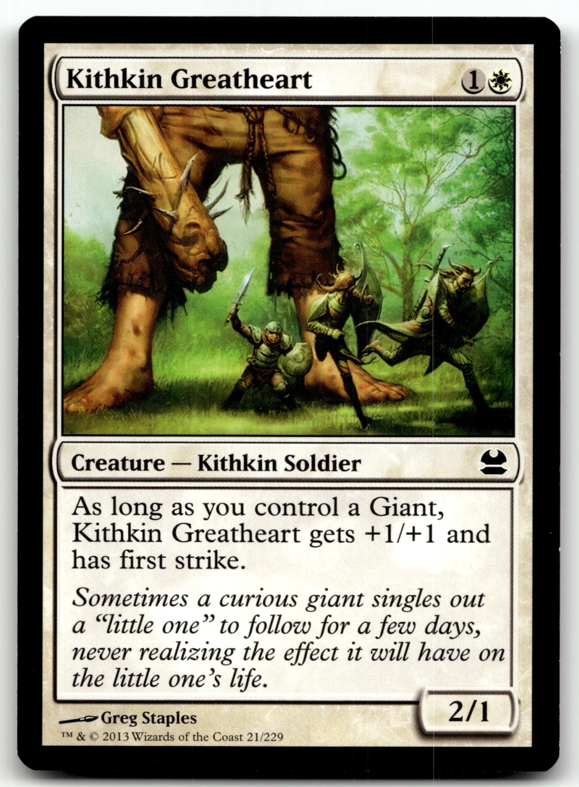 Kithkin Greatheart 21 Common Modern Masters Magic: The Gathering Near Mint