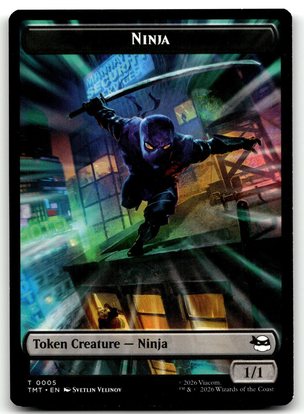 Ninja // Mutagen Double-Sided Token 5 // 9 Teenage Mutant Ninja Turtles 