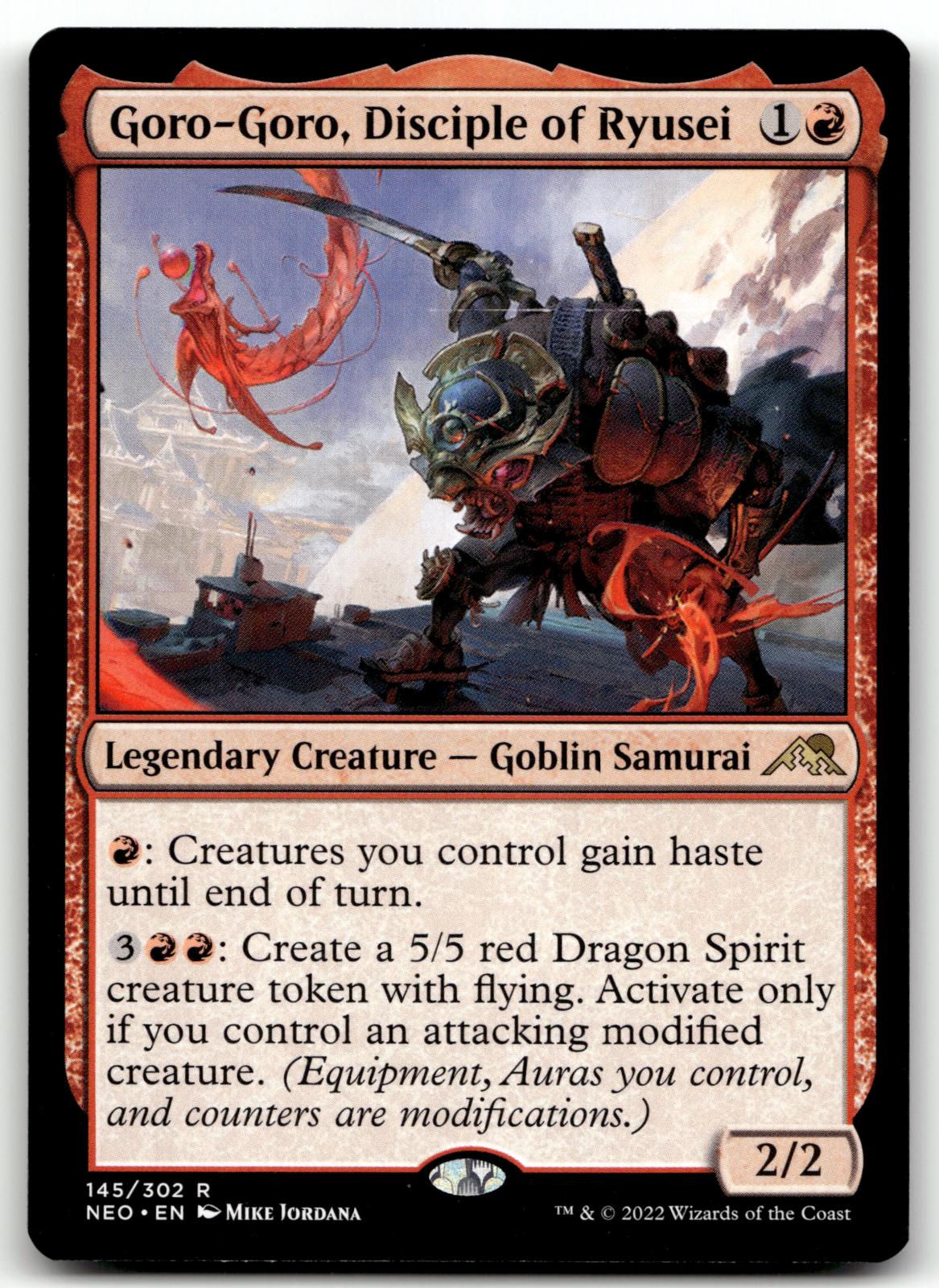 Goro-Goro, Disciple of Ryusei 145 Kamigawa: Neon Dynasty Magic: The Gathering NM