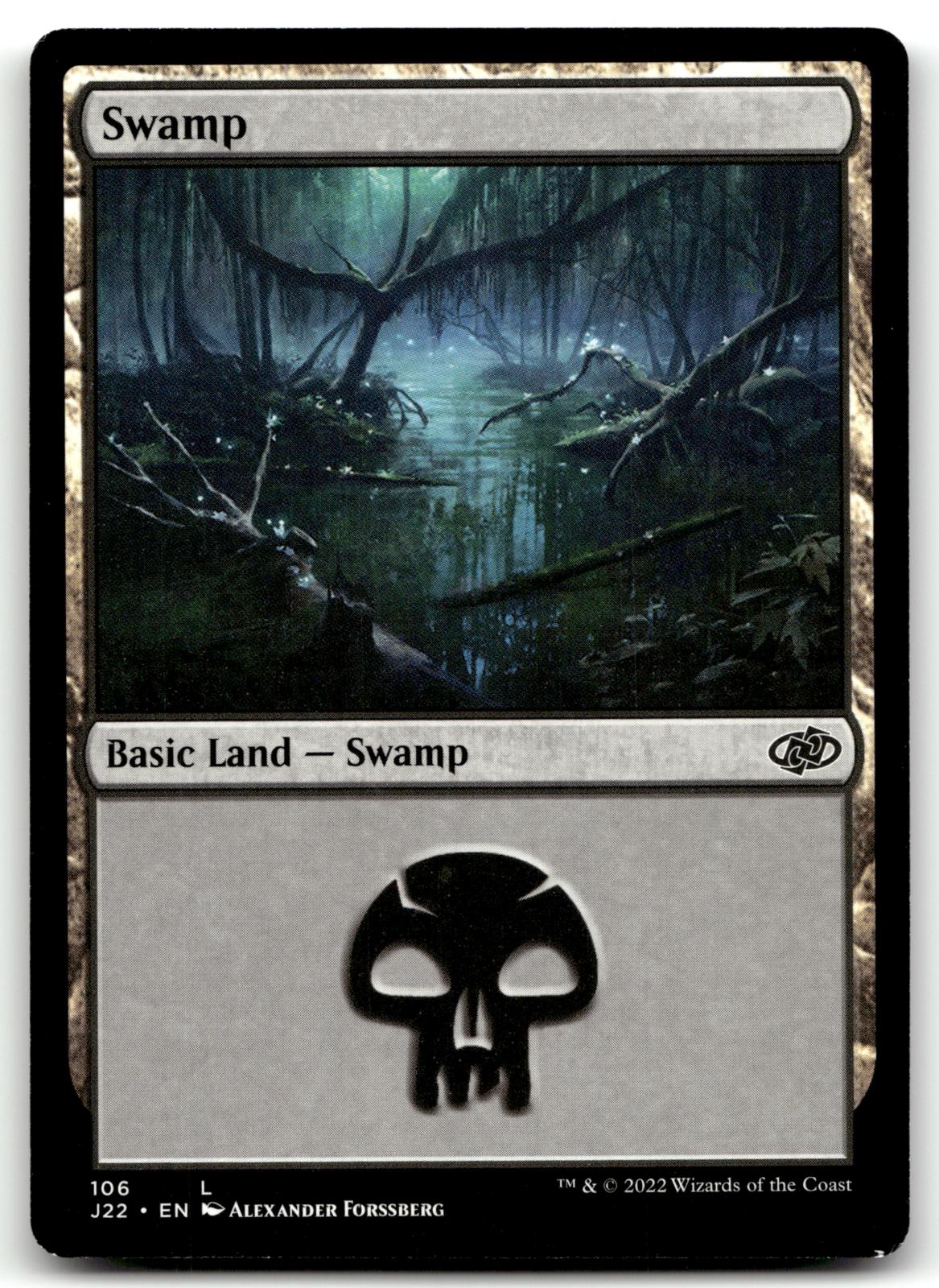 Swamp (106) 106 Land Jumpstart 2022 Magic: The Gathering Near Mint