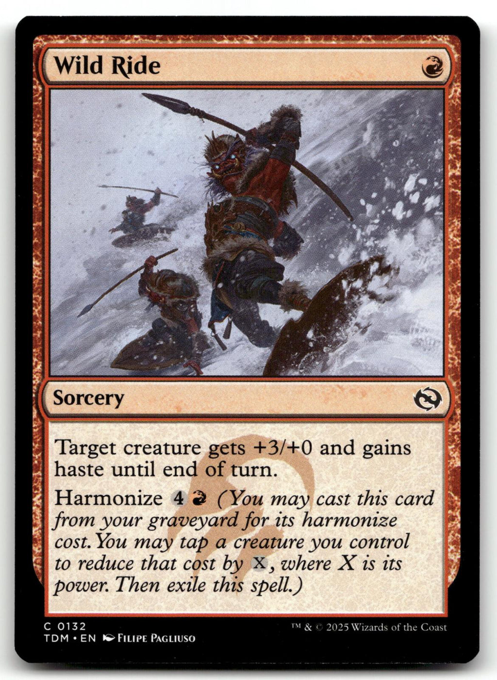 Wild Ride 132 Common Tarkir: Dragonstorm Magic: The Gathering Near Mint
