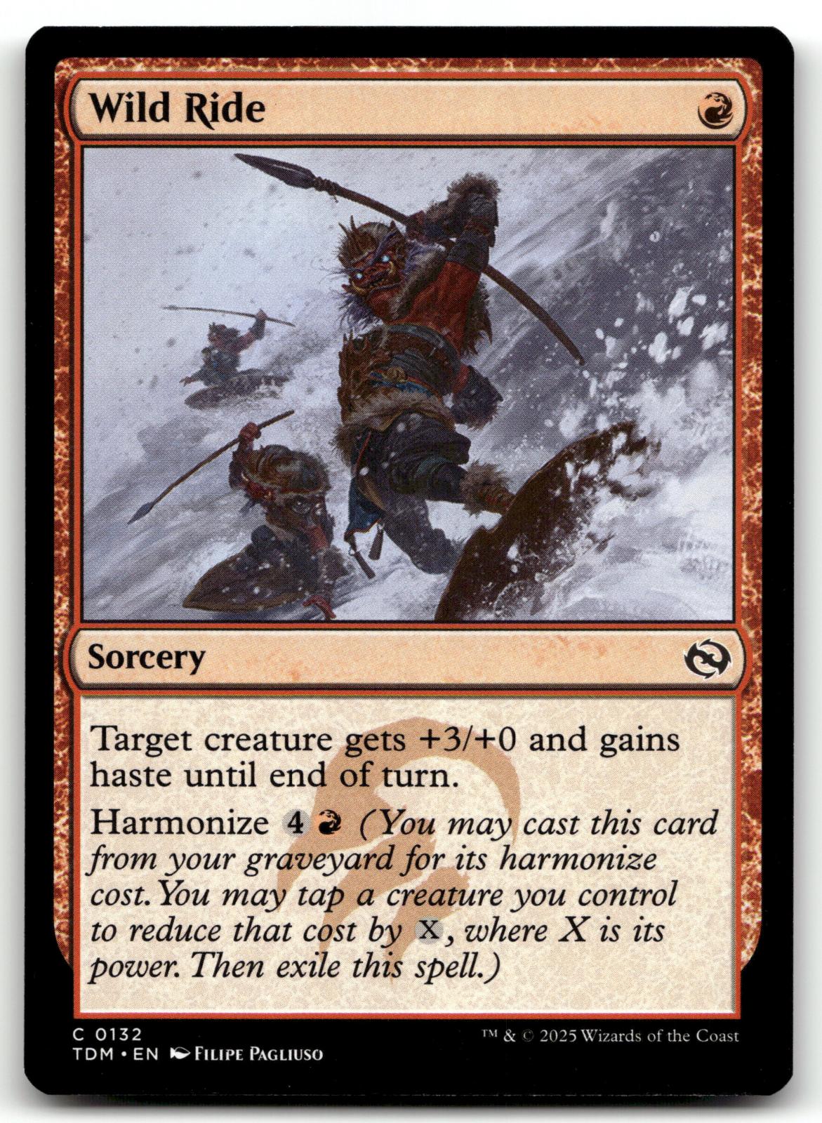 Wild Ride 132 Common Tarkir: Dragonstorm Magic: The Gathering Near Mint