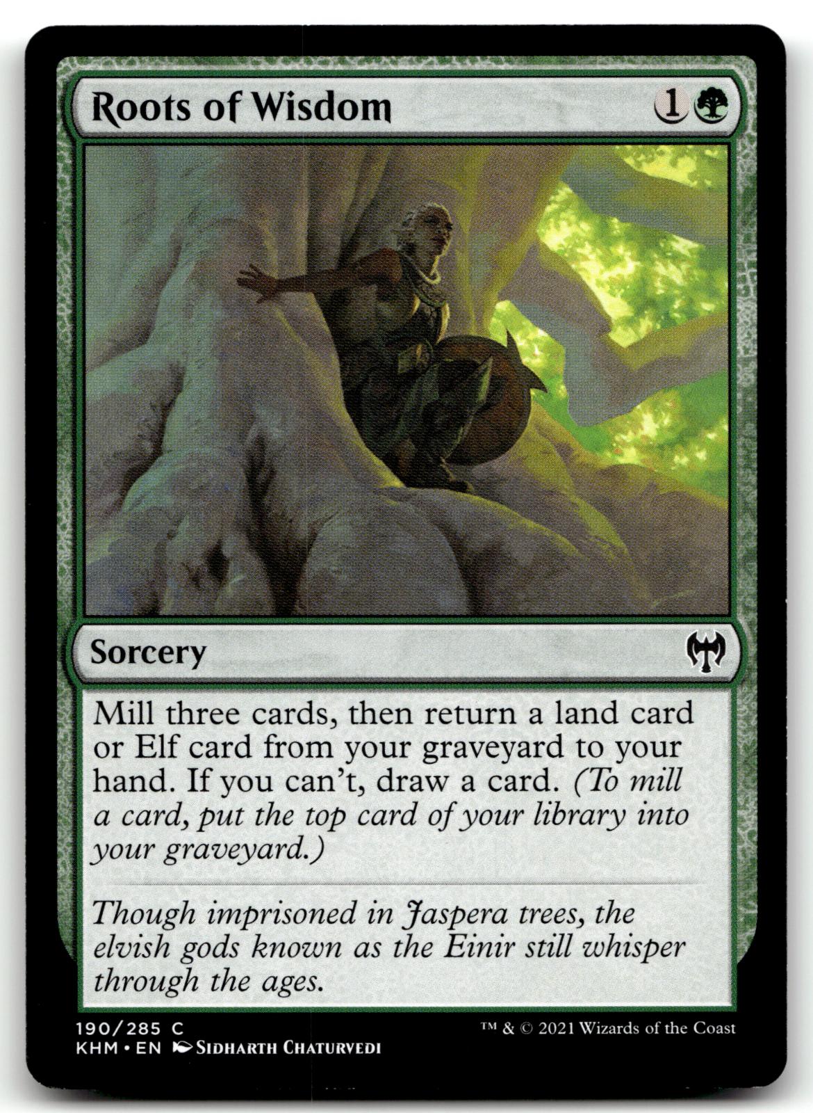 Roots of Wisdom 190 Common Kaldheim Magic: The Gathering Near Mint
