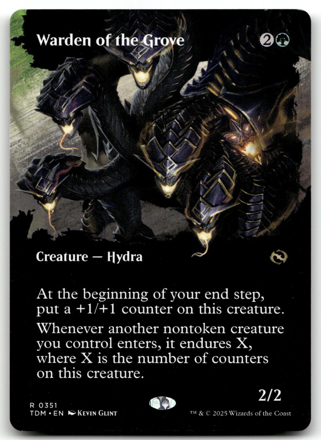 Warden of the Grove (Borderless) 351 Tarkir: Dragonstorm Magic: The Gathering NM