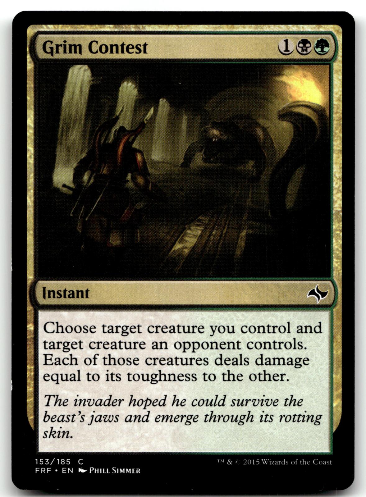 Grim Contest 153 Common Fate Reforged Magic: The Gathering Near Mint