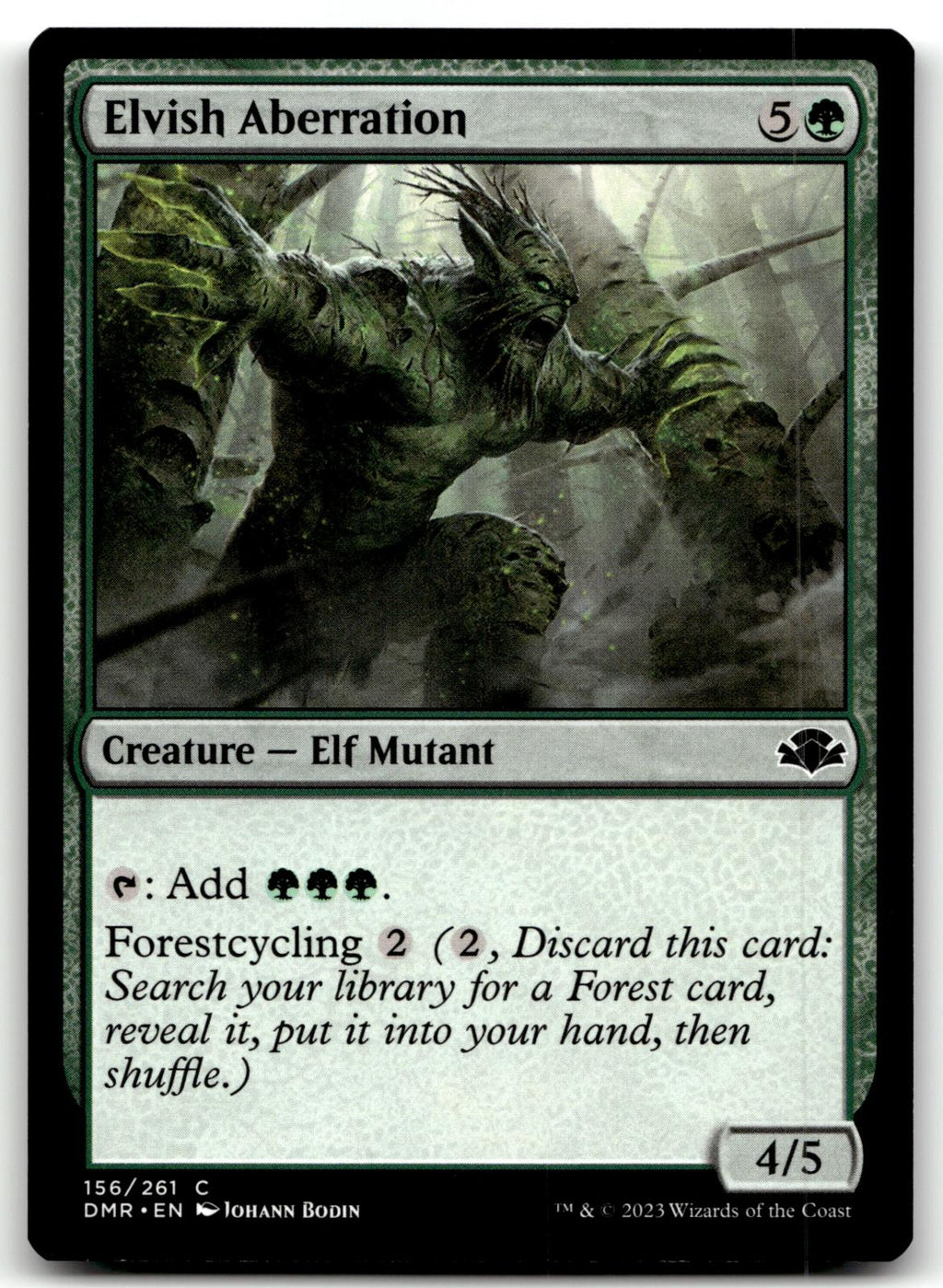 Elvish Aberration 156 Common Dominaria Remastered Magic: The Gathering Near Mint