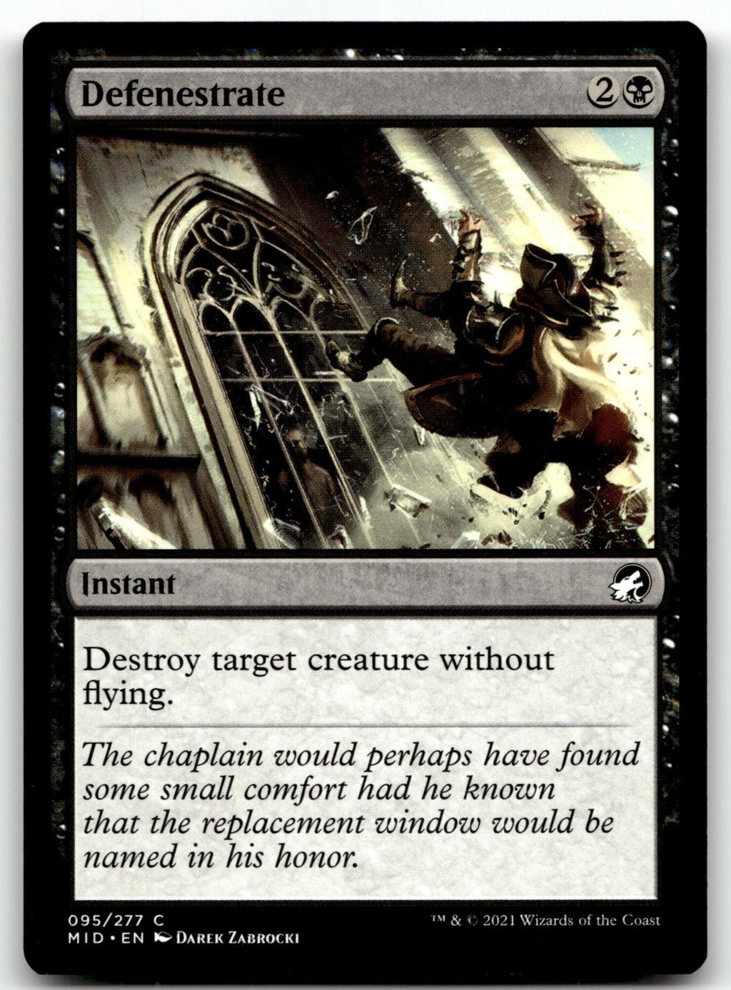 Defenestrate 95 Common Innistrad: Midnight Hunt Magic: The Gathering Near Mint
