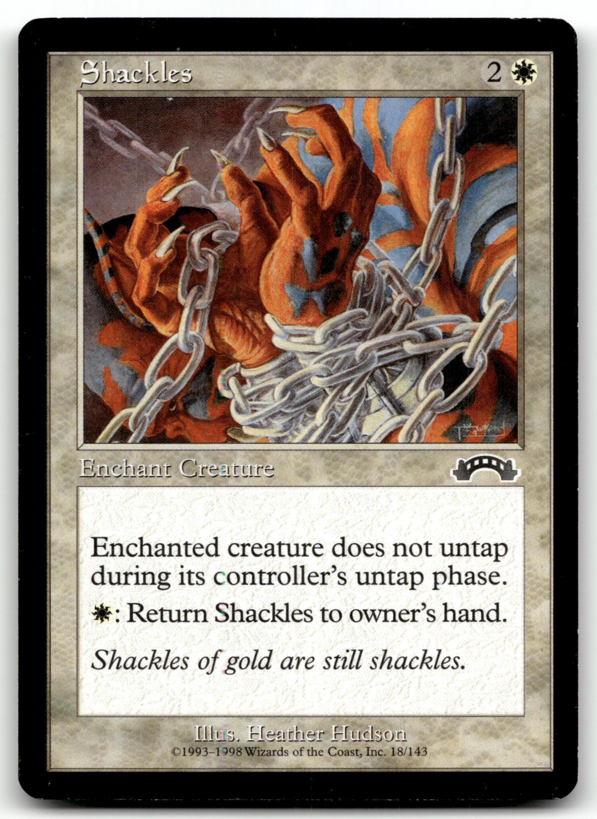 Shackles 18 Common Exodus Magic: The Gathering Near Mint
