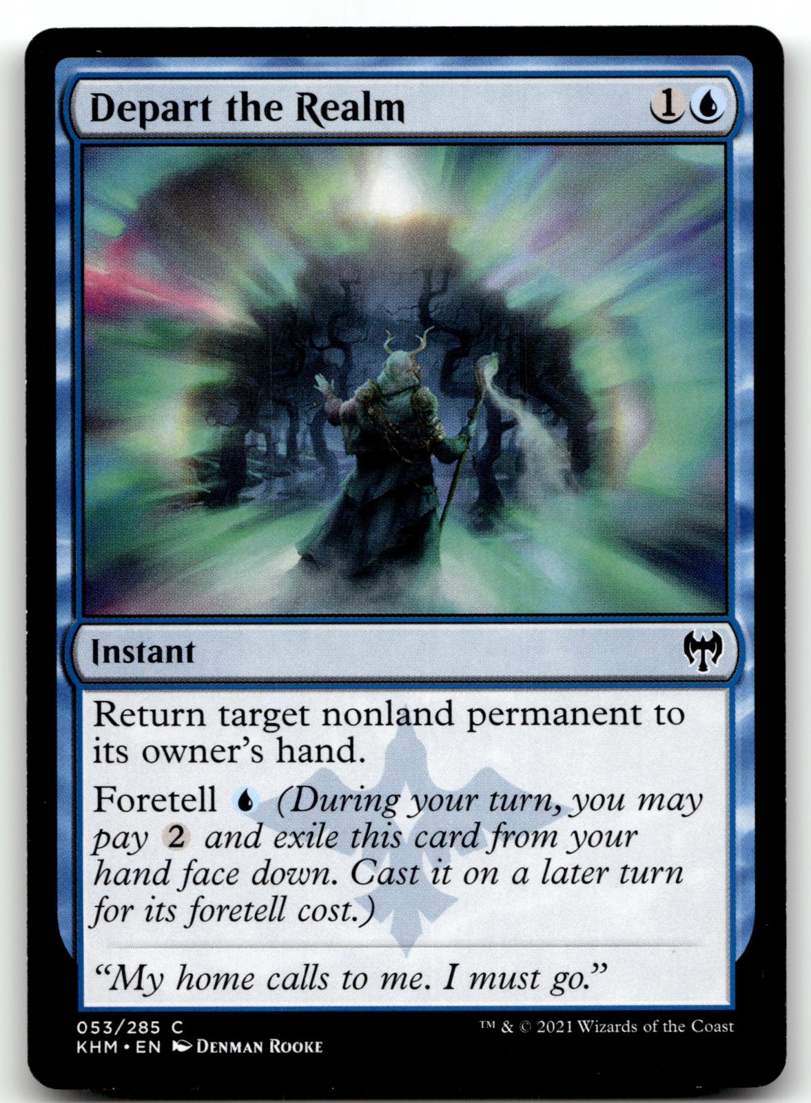 Depart the Realm 53 Common Kaldheim Magic: The Gathering Near Mint