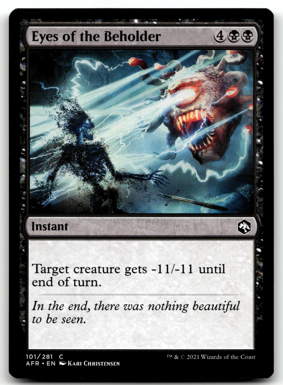 Eyes of the Beholder 101 Adventures in the Forgotten Realms Magic: The Gathering NM
