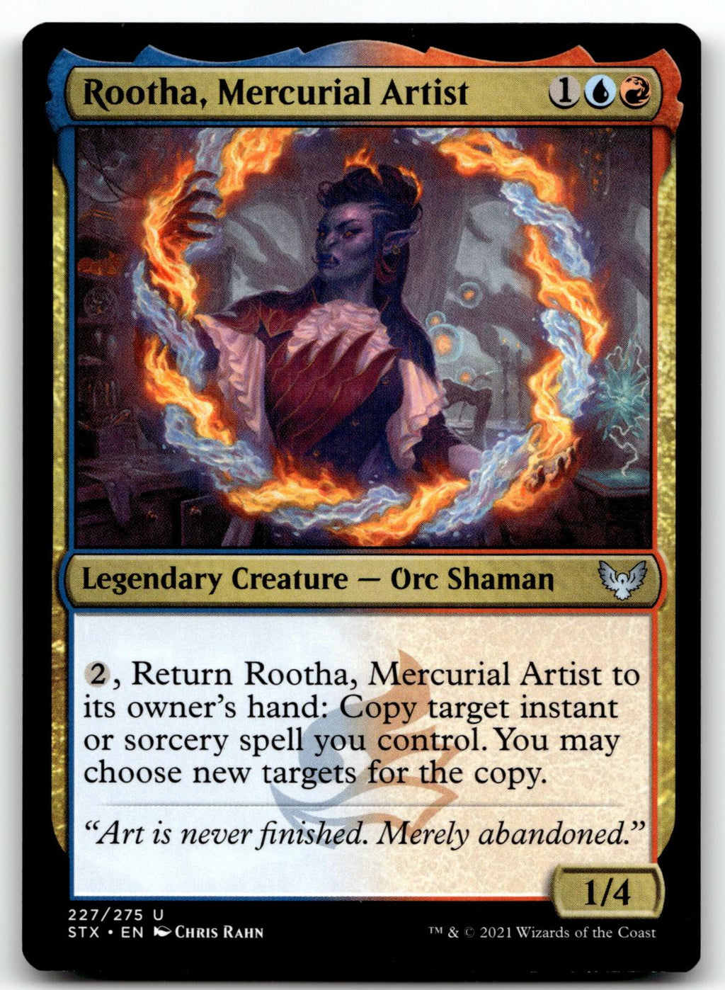 Rootha, Mercurial Artist 227 Strixhaven: School of Mages Magic: The Gathering NM