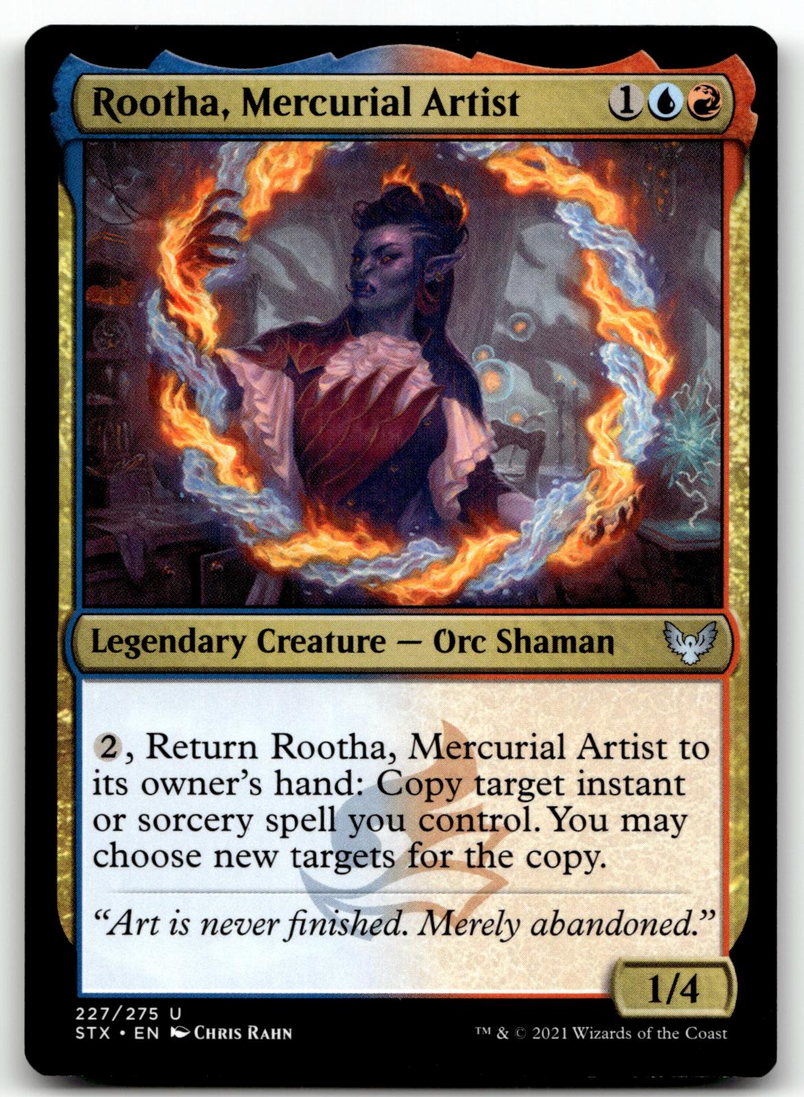 Rootha, Mercurial Artist 227 Strixhaven: School of Mages Magic: The Gathering NM