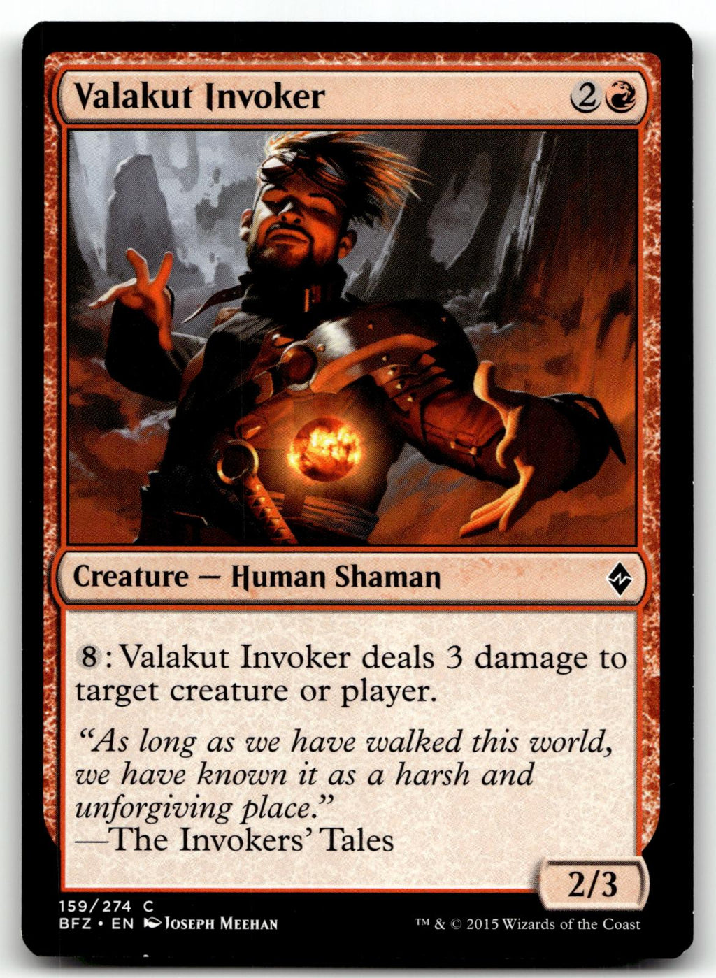 Valakut Invoker 159 Common Battle for Zendikar Magic: The Gathering Near Mint