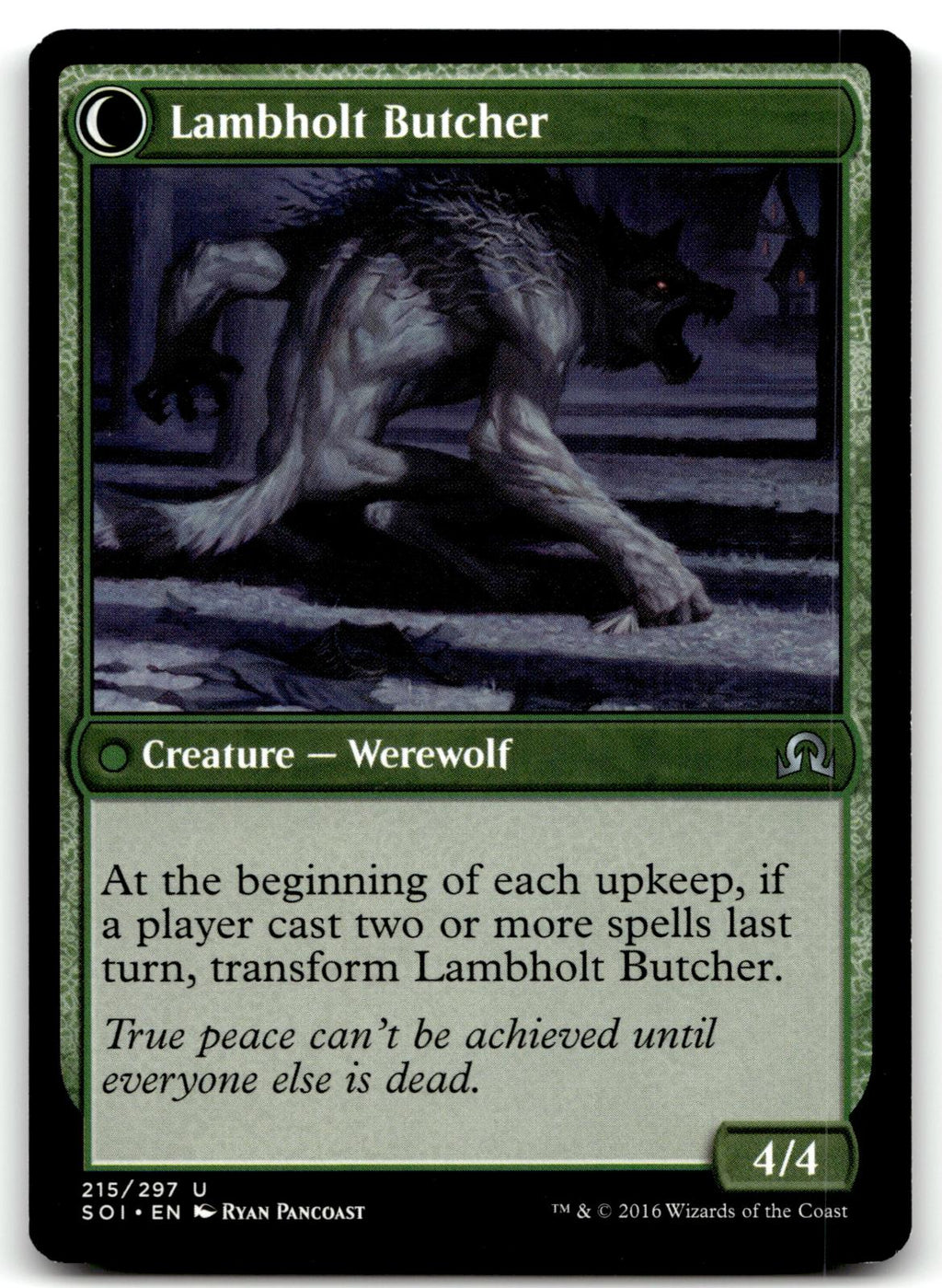 Lambholt Pacifist 215 Uncommon Shadows over Innistrad Magic: The Gathering NM