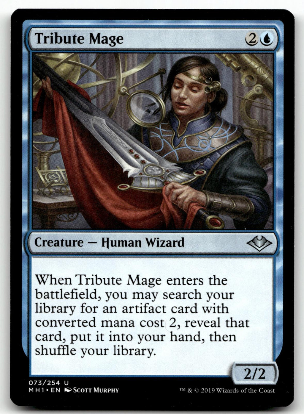 Tribute Mage 73 Uncommon Modern Horizons Magic: The Gathering Near Mint