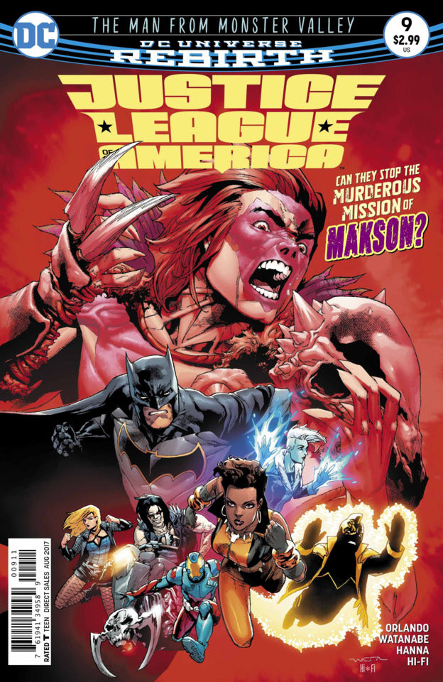 Justice League of America, Vol. 4 #9B (Batman v Superman Jim Lee Variant Cover)