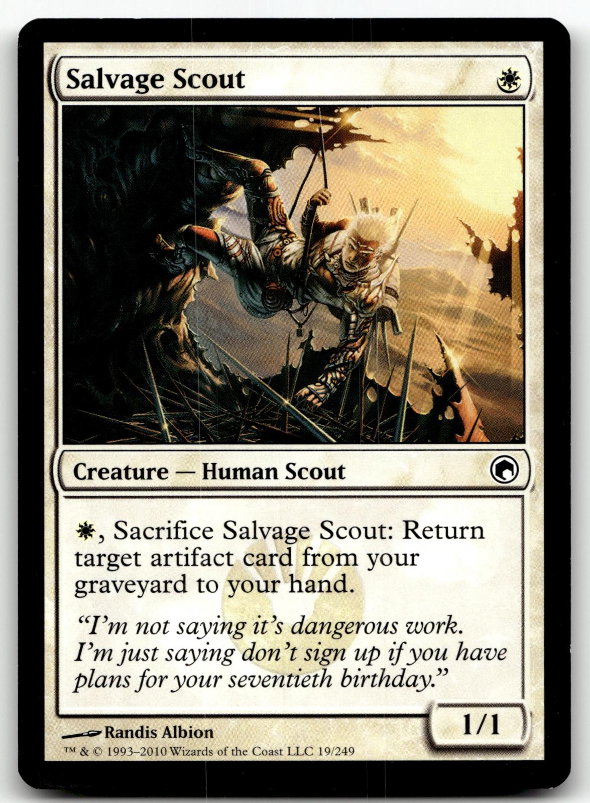 Salvage Scout 19 Common Scars of Mirrodin Magic: The Gathering Near Mint