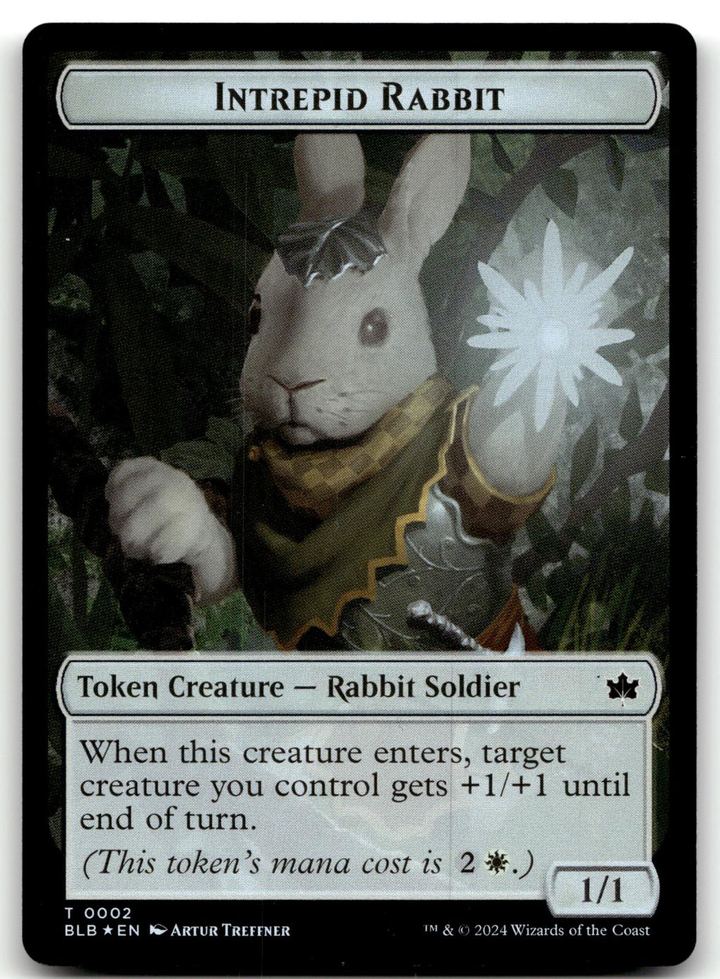 Intrepid Rabbit Token 2 Token Bloomburrow Magic: The Gathering Near Mint