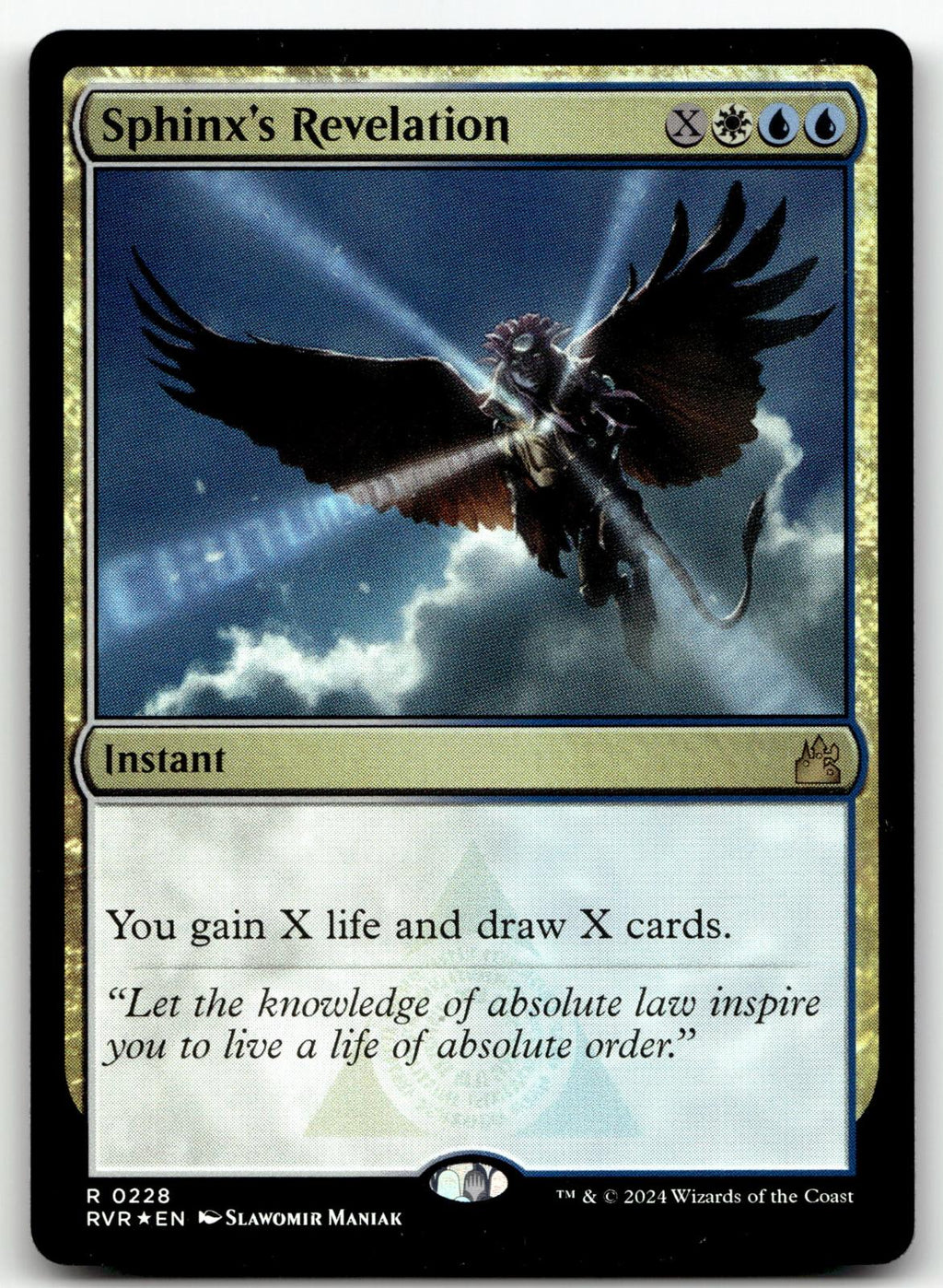 Sphinx's Revelation 228 Rare Ravnica Remastered Magic: The Gathering Near Mint