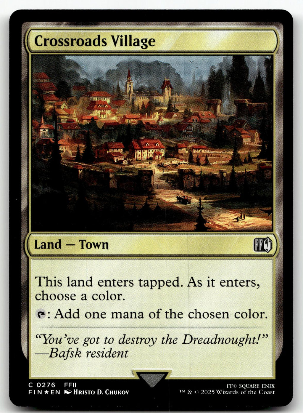 Crossroads Village 276 Common FINAL FANTASY Magic: The Gathering Foil Near Mint