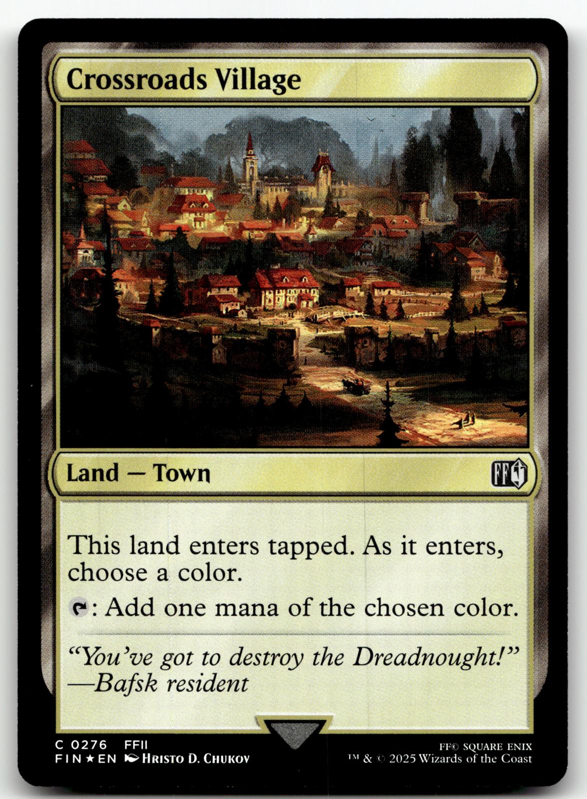 Crossroads Village 276 Common FINAL FANTASY Magic: The Gathering Foil Near Mint