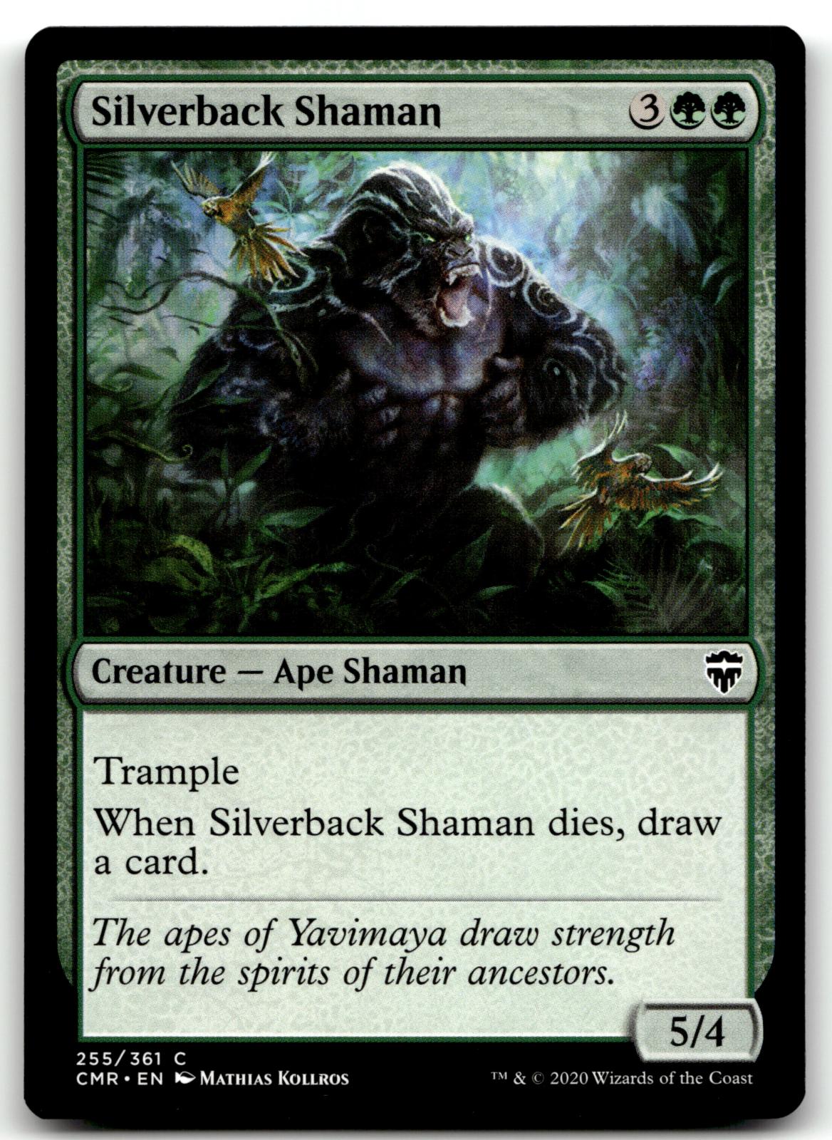 Silverback Shaman 255 Common Commander Legends Magic: The Gathering Near Mint
