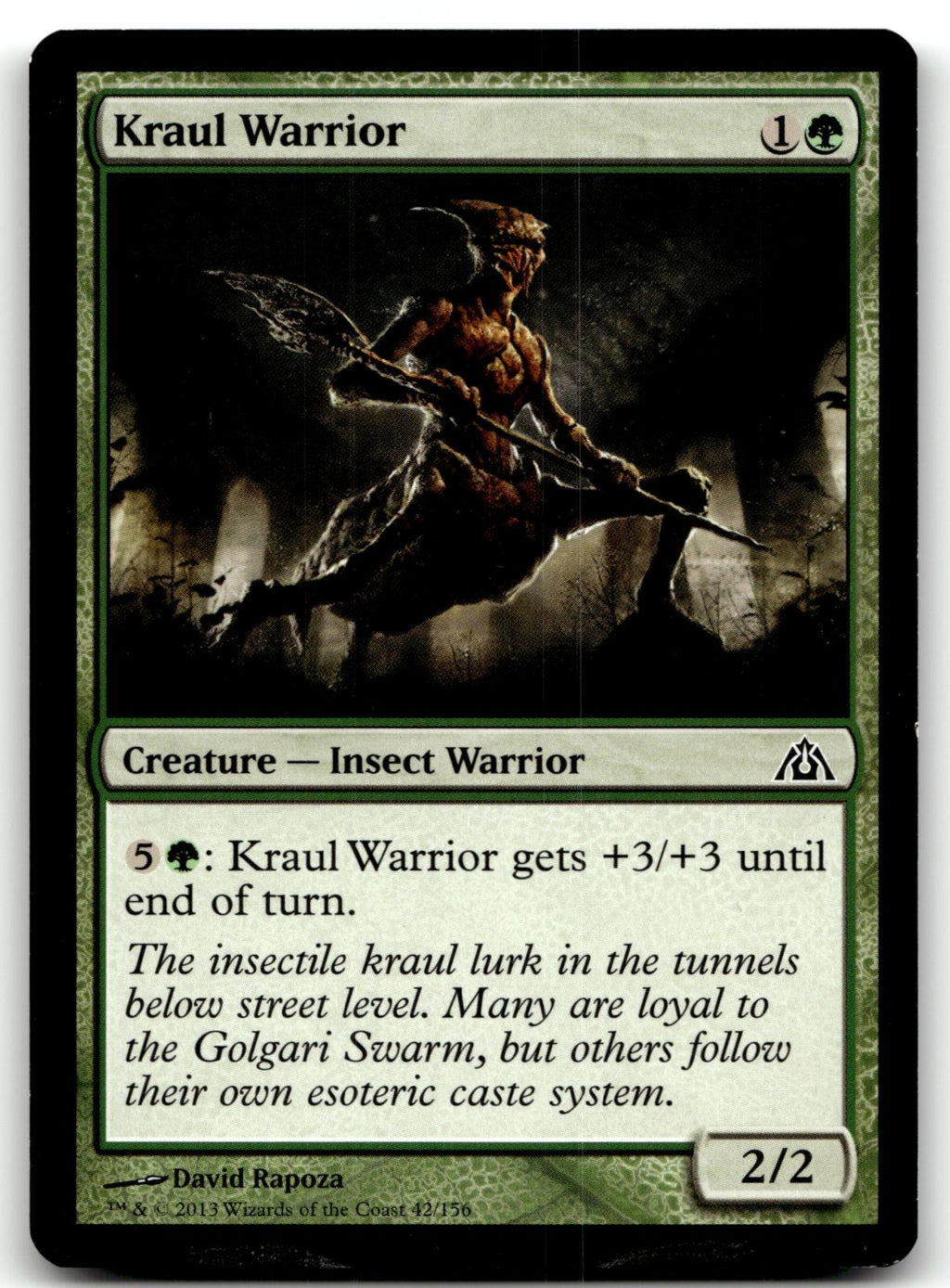 Kraul Warrior 42 Common Dragon's Maze Magic: The Gathering Near Mint