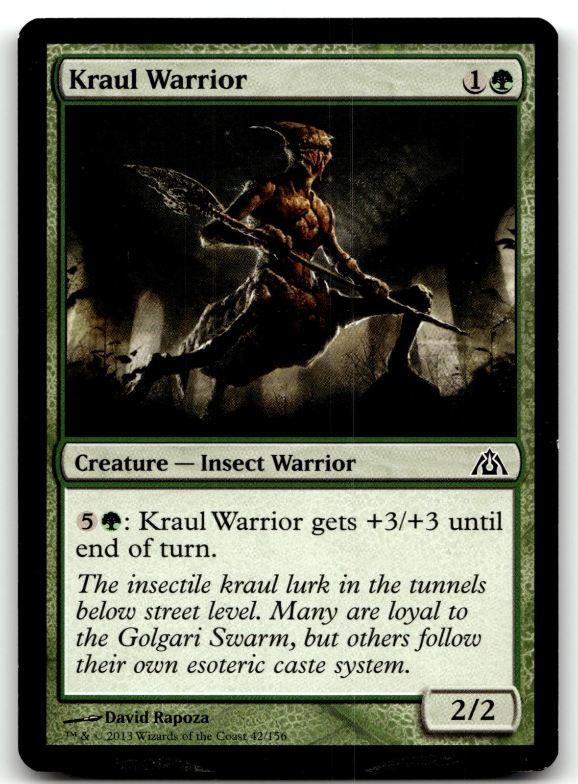 Kraul Warrior 42 Common Dragon's Maze Magic: The Gathering Near Mint