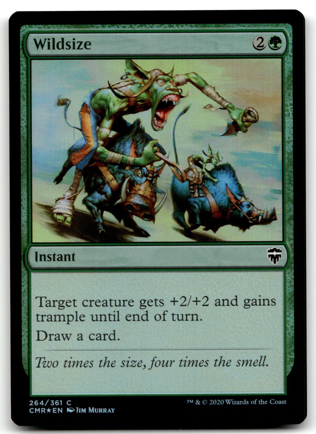 Wildsize 264 Common Commander Legends Magic: The Gathering Foil Near Mint