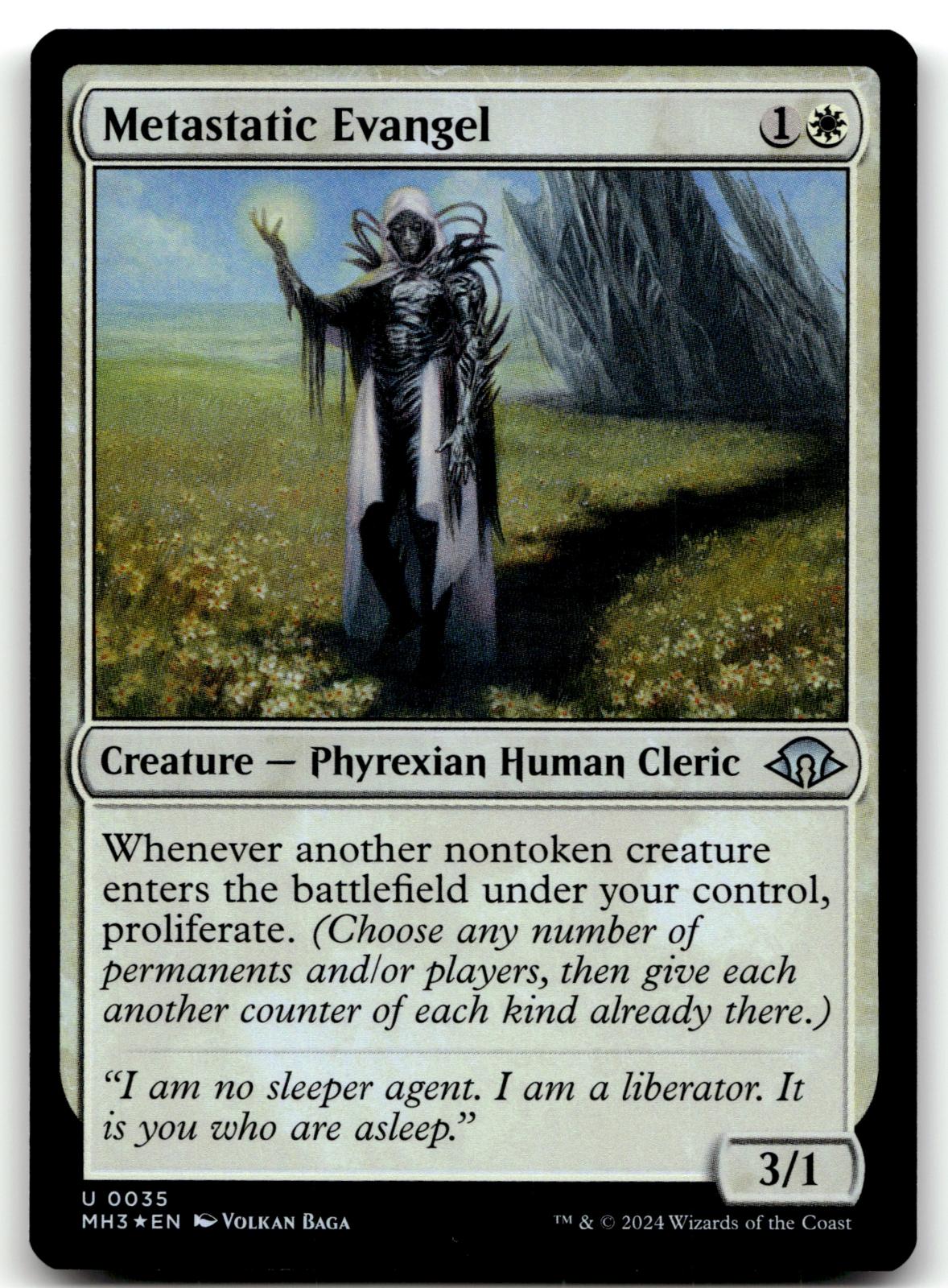 Metastatic Evangel 35 Uncommon Modern Horizons 3 Magic: The Gathering Foil NM