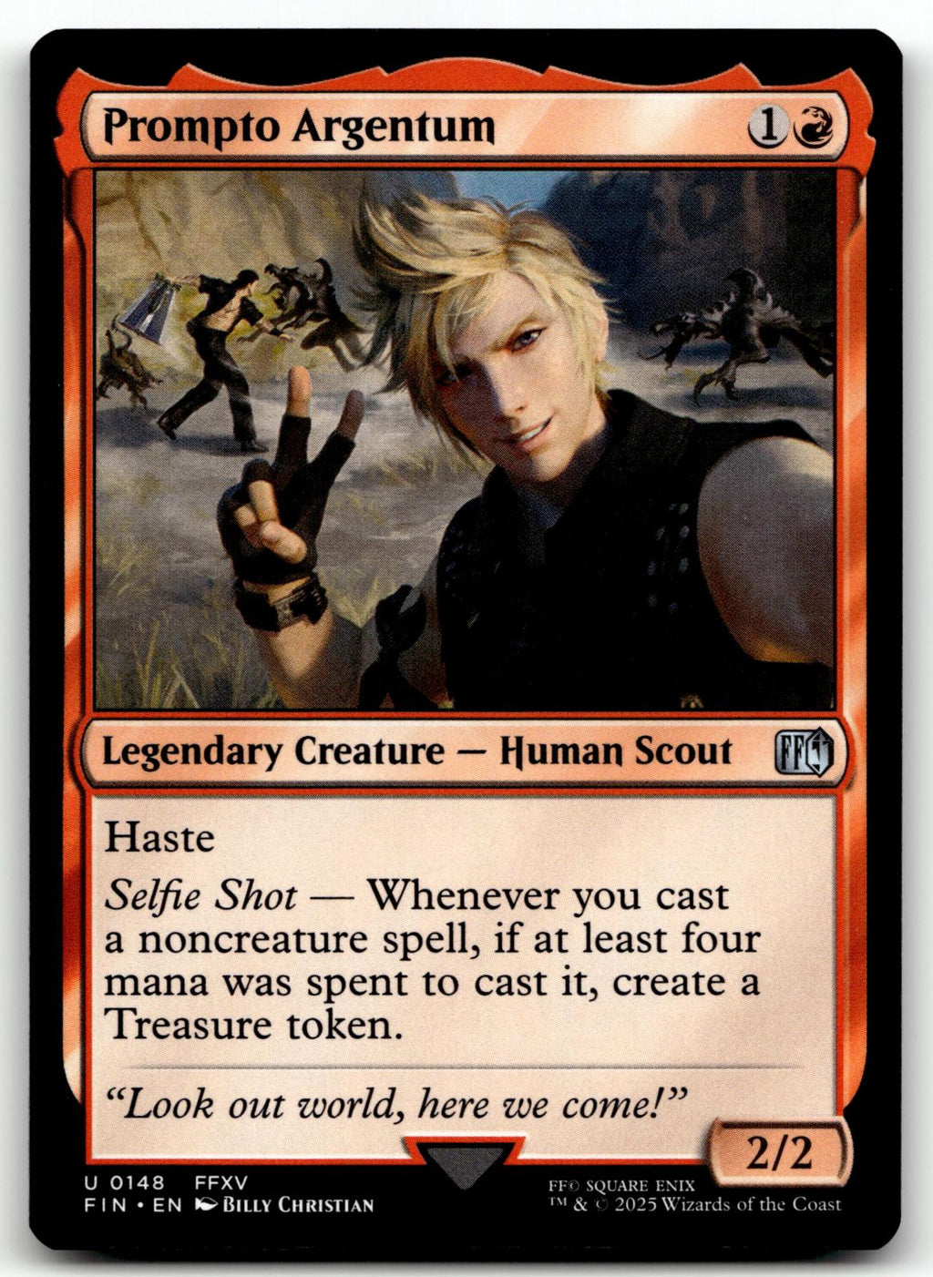 Prompto Argentum 148 Uncommon FINAL FANTASY Magic: The Gathering Near Mint