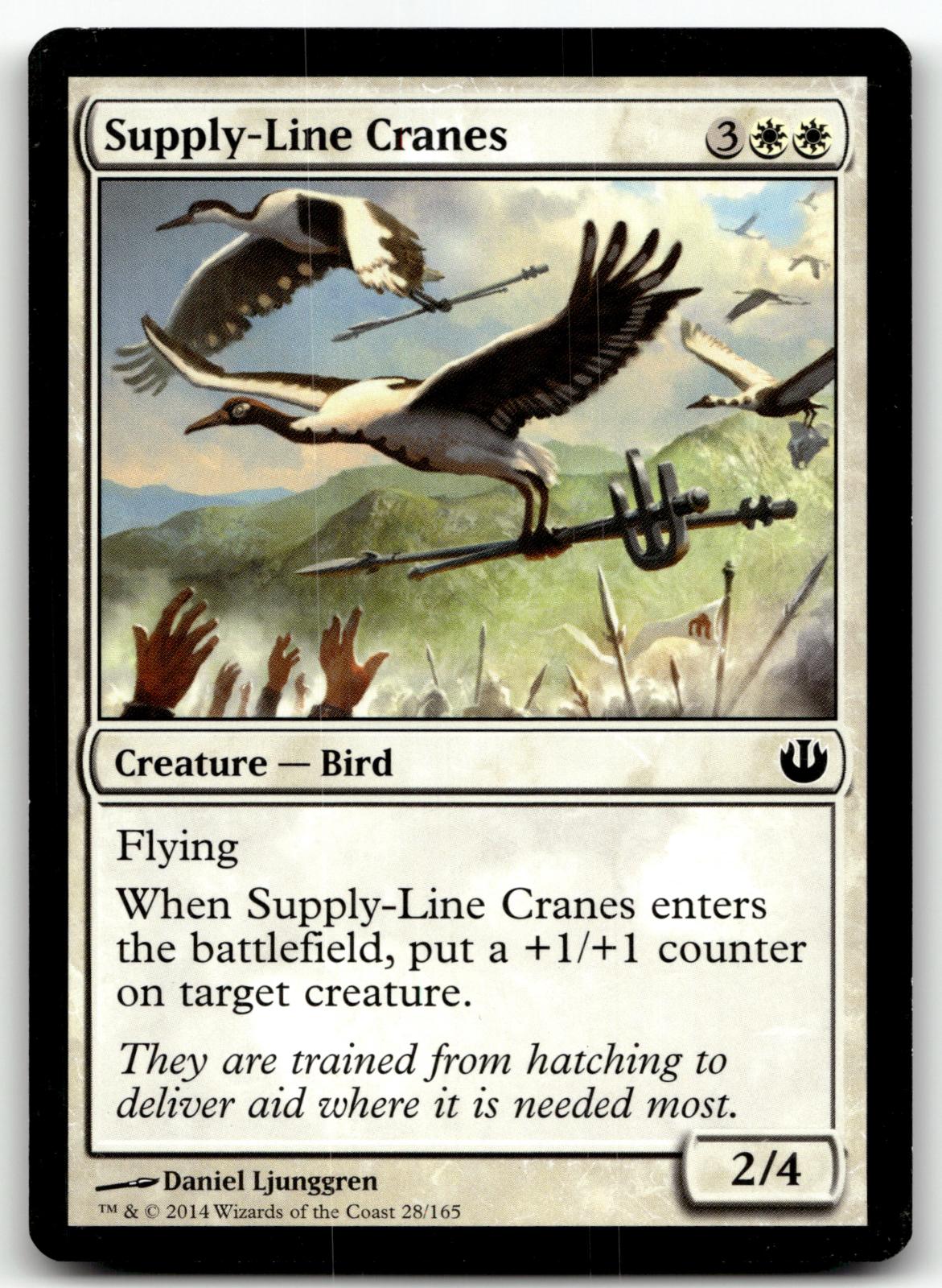 Supply-Line Cranes 28 Common Journey Into Nyx Magic: The Gathering Near Mint