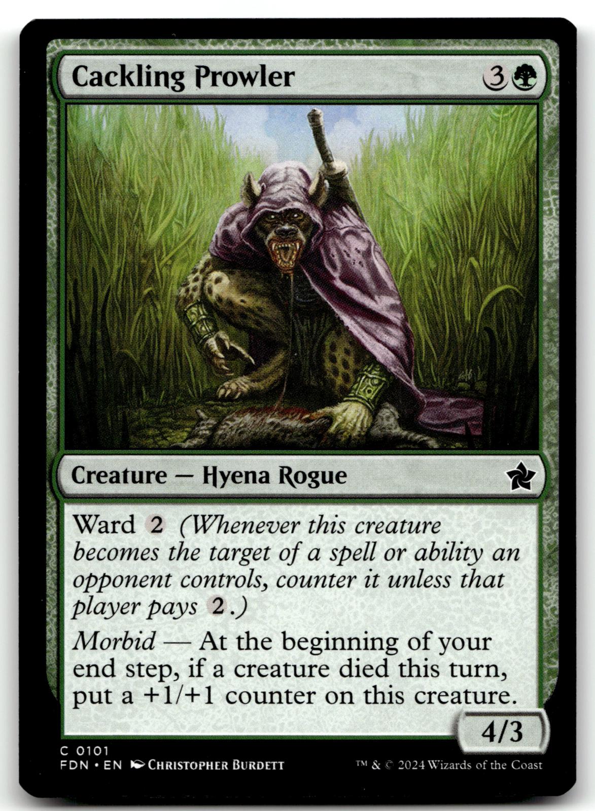 Cackling Prowler 101 Common Foundations Magic: The Gathering Near Mint