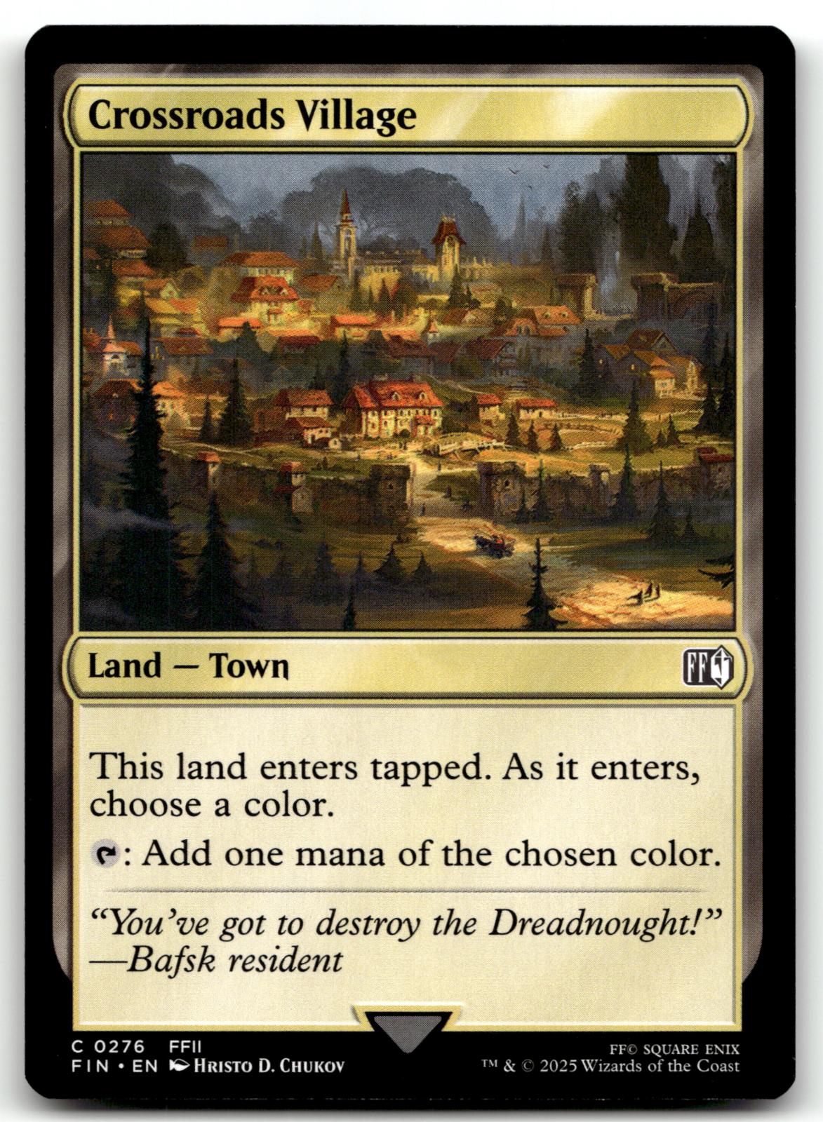 Crossroads Village 276 Common FINAL FANTASY Magic: The Gathering Near Mint