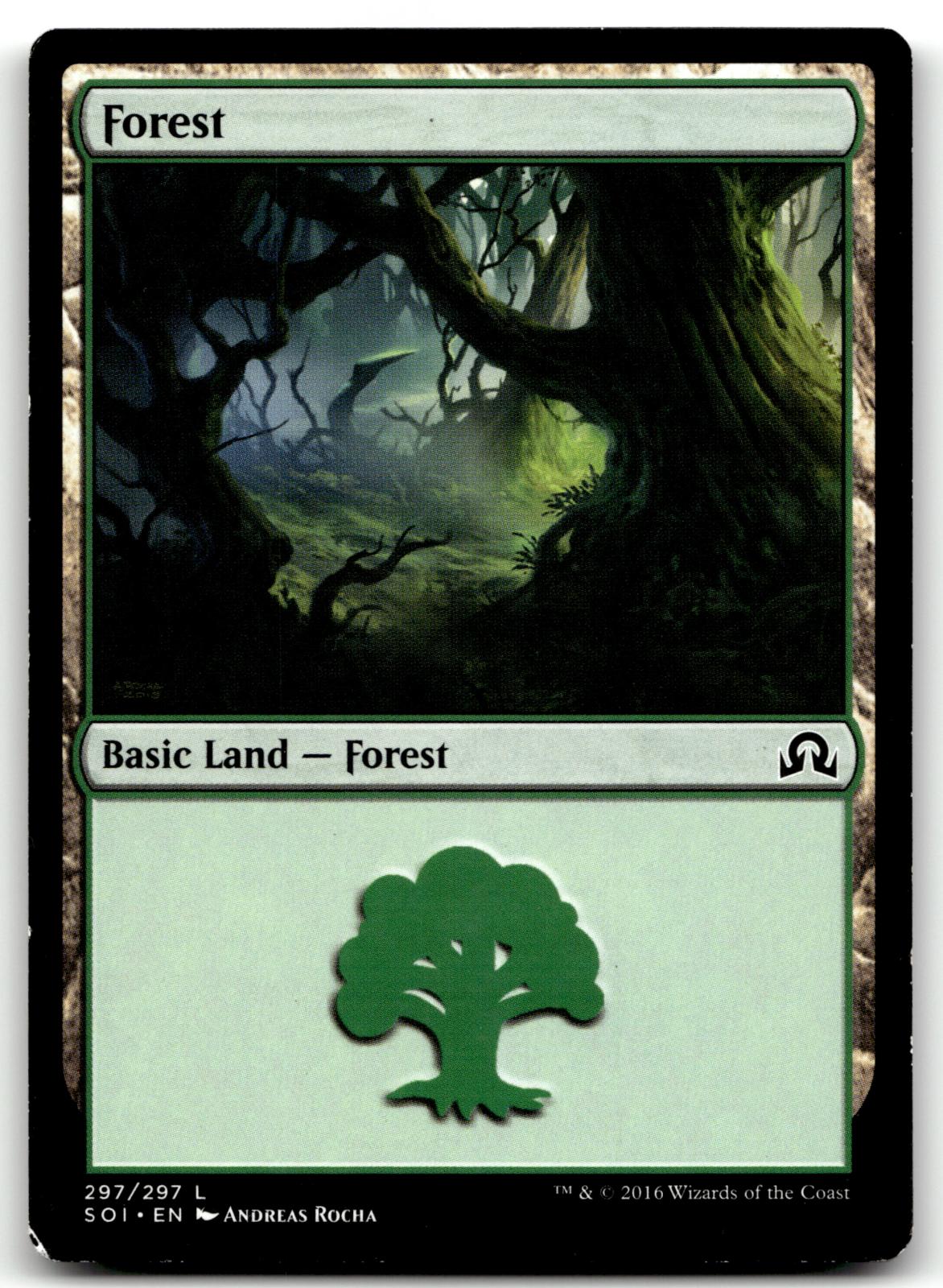 Forest (297) 297 Land Shadows over Innistrad Magic: The Gathering Near Mint