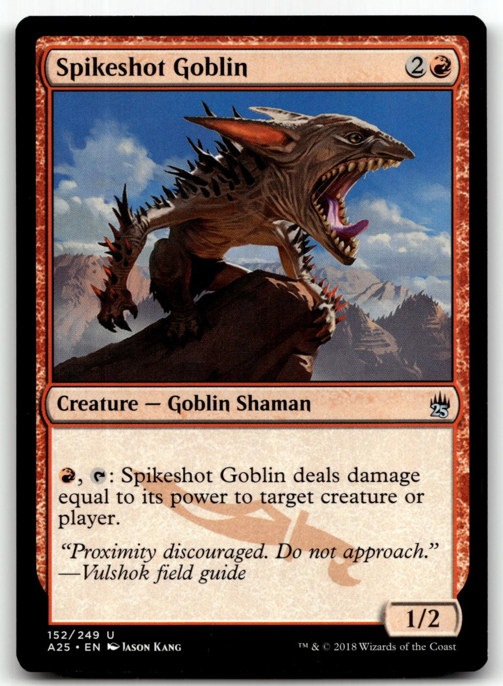 Spikeshot Goblin 152 Uncommon Masters 25 Magic: The Gathering Near Mint