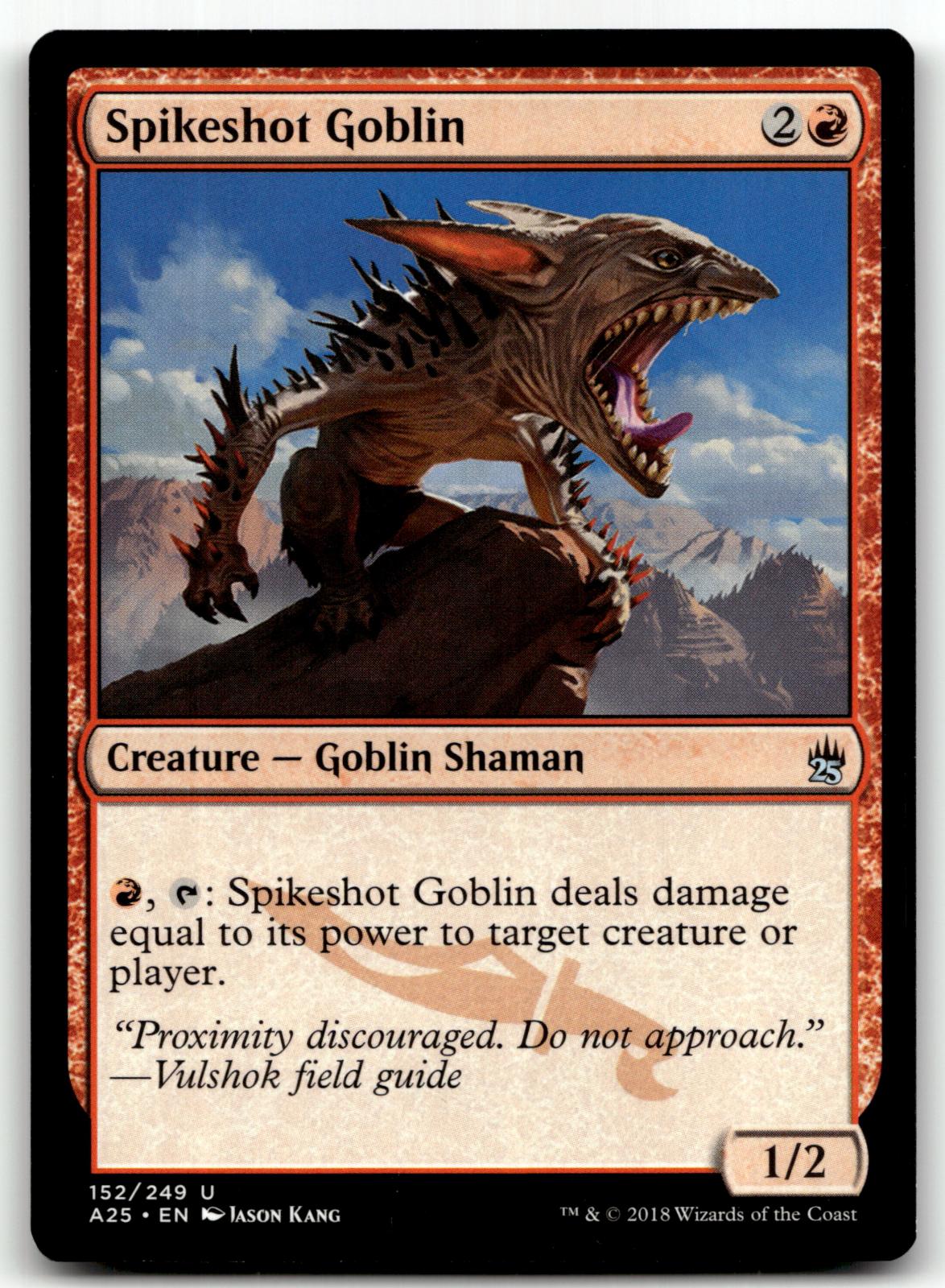 Spikeshot Goblin 152 Uncommon Masters 25 Magic: The Gathering Near Mint
