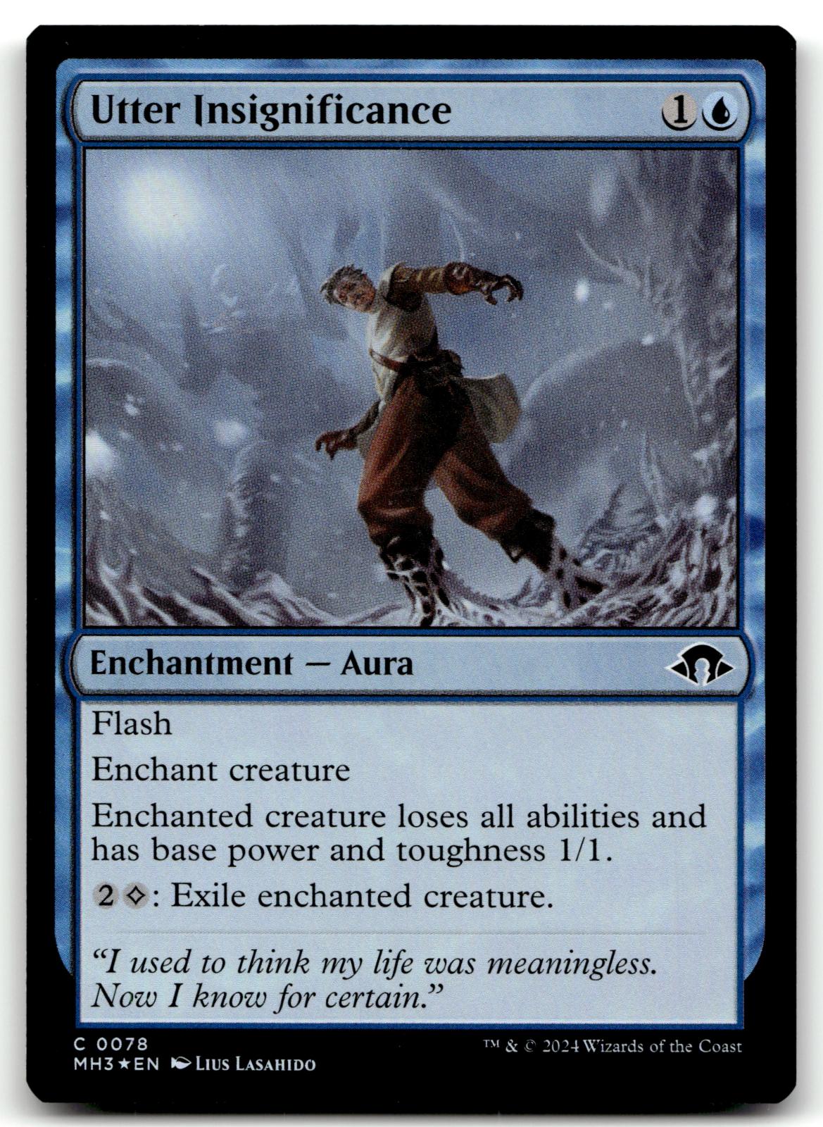Utter Insignificance 78 Common Modern Horizons 3 Magic: The Gathering Foil NM