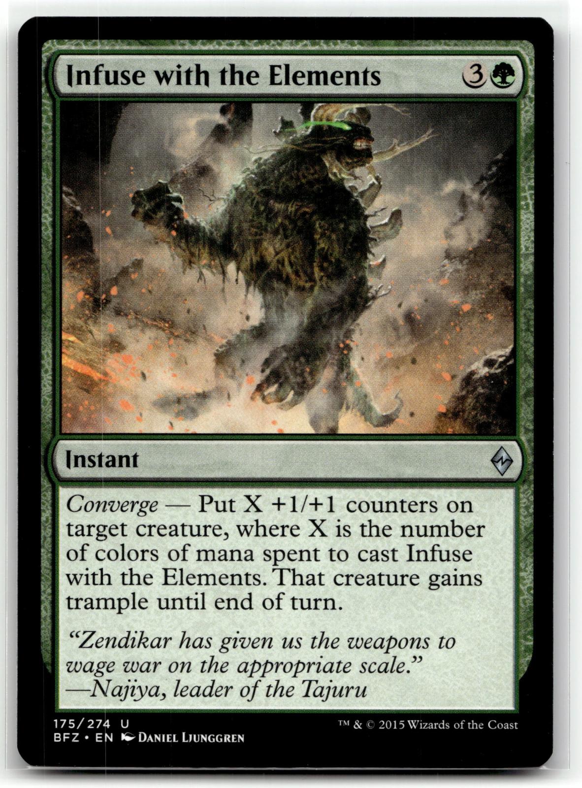 Infuse with the Elements 175 Battle for Zendikar Magic: The Gathering NM